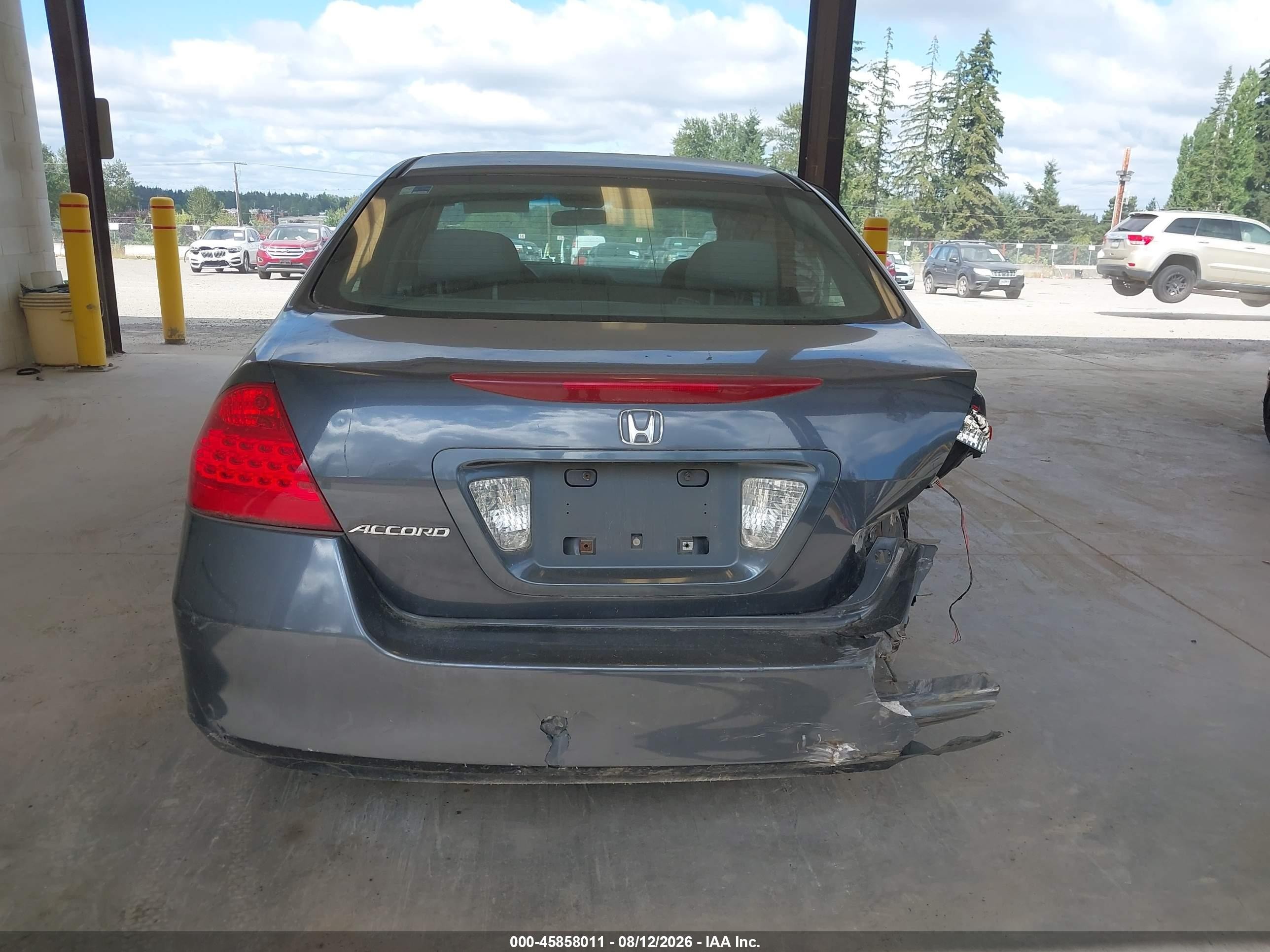 2007 Honda Accord 2.4 Lx Gray vin: 1HGCM56437A051474