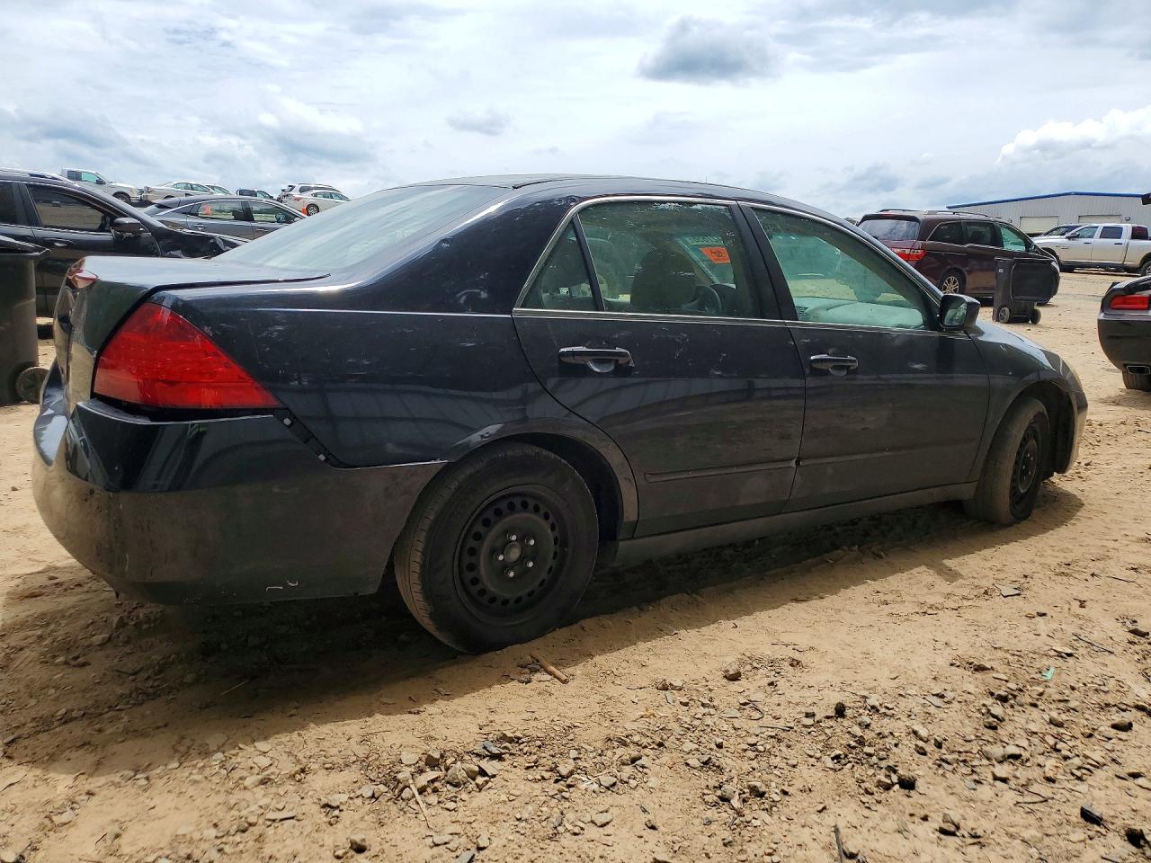 2007 Honda Accord Lx Black vin: 1HGCM56437A058196