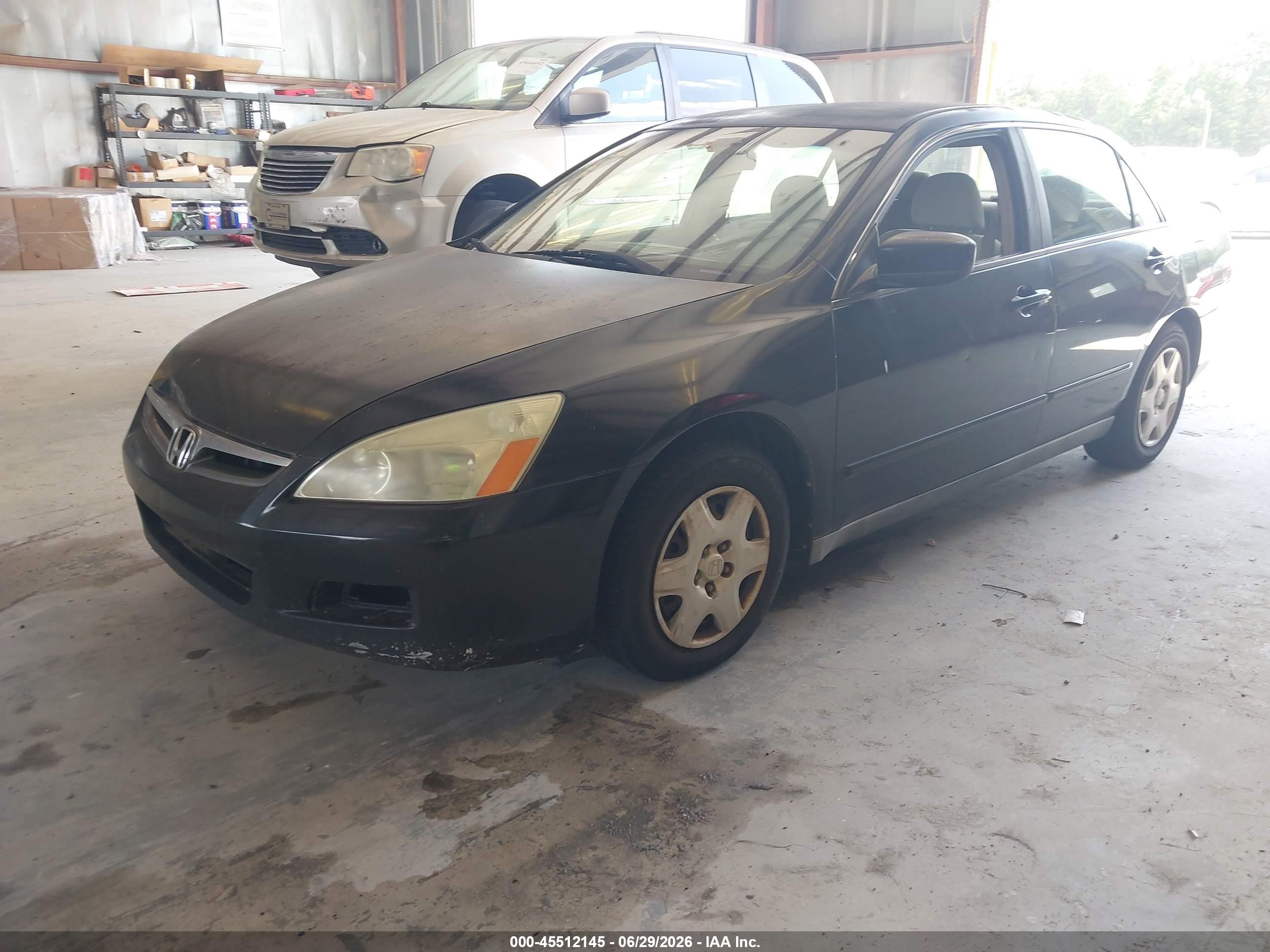 2007 Honda Accord 2.4 Lx Black vin: 1HGCM56437A074477
