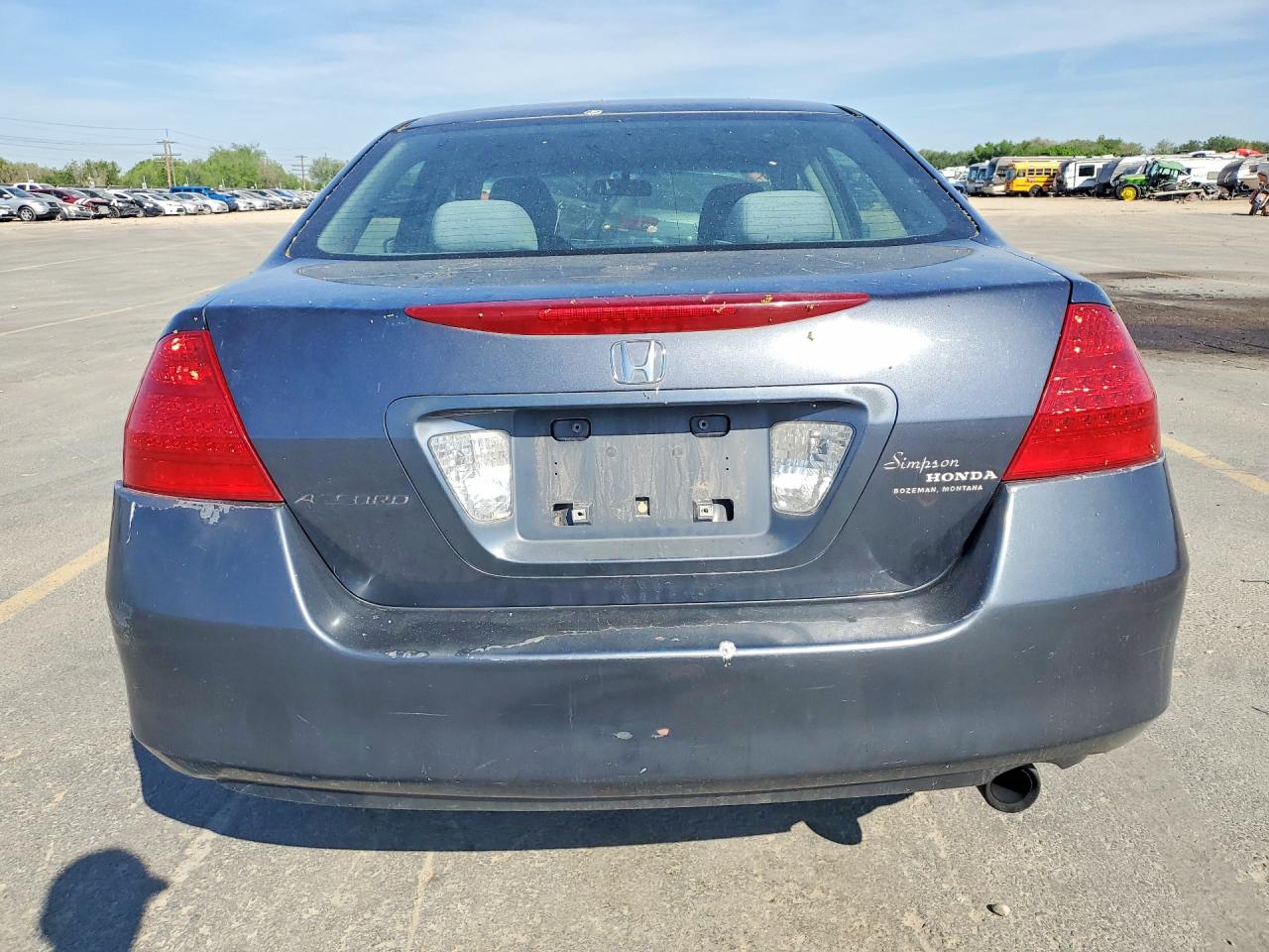 2007 Honda Accord Lx Blue vin: 1HGCM56437A100463