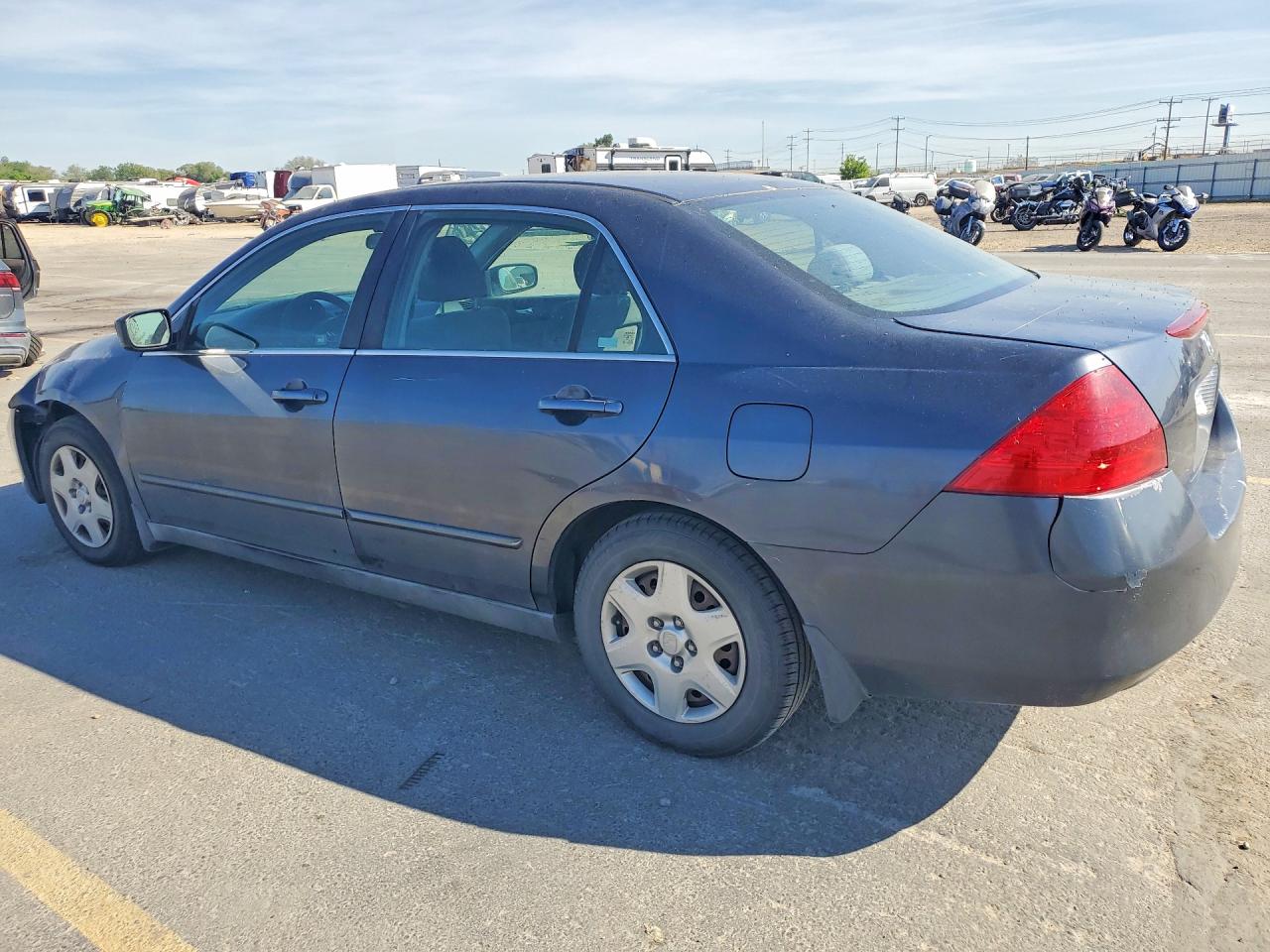 2007 Honda Accord Lx Blue vin: 1HGCM56437A100463