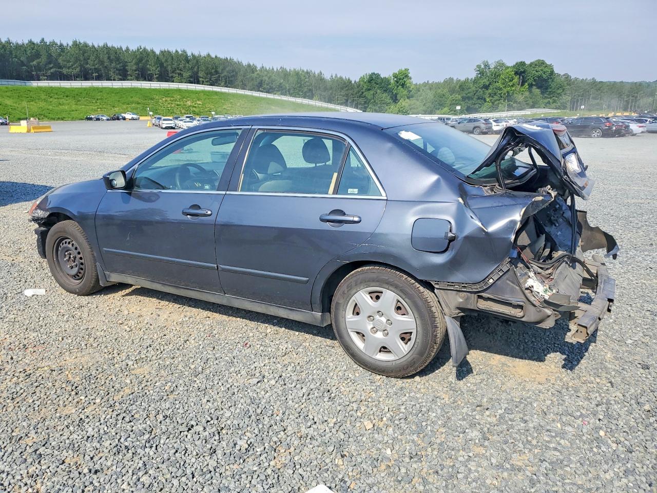 2007 Honda Accord Lx Blue vin: 1HGCM56437A143006