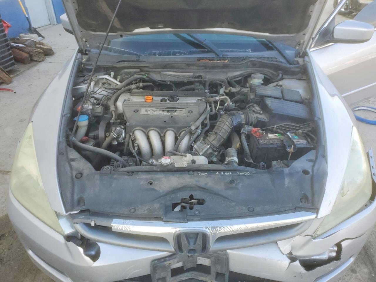 2007 Honda Accord Lx Silver vin: 1HGCM56437A214009