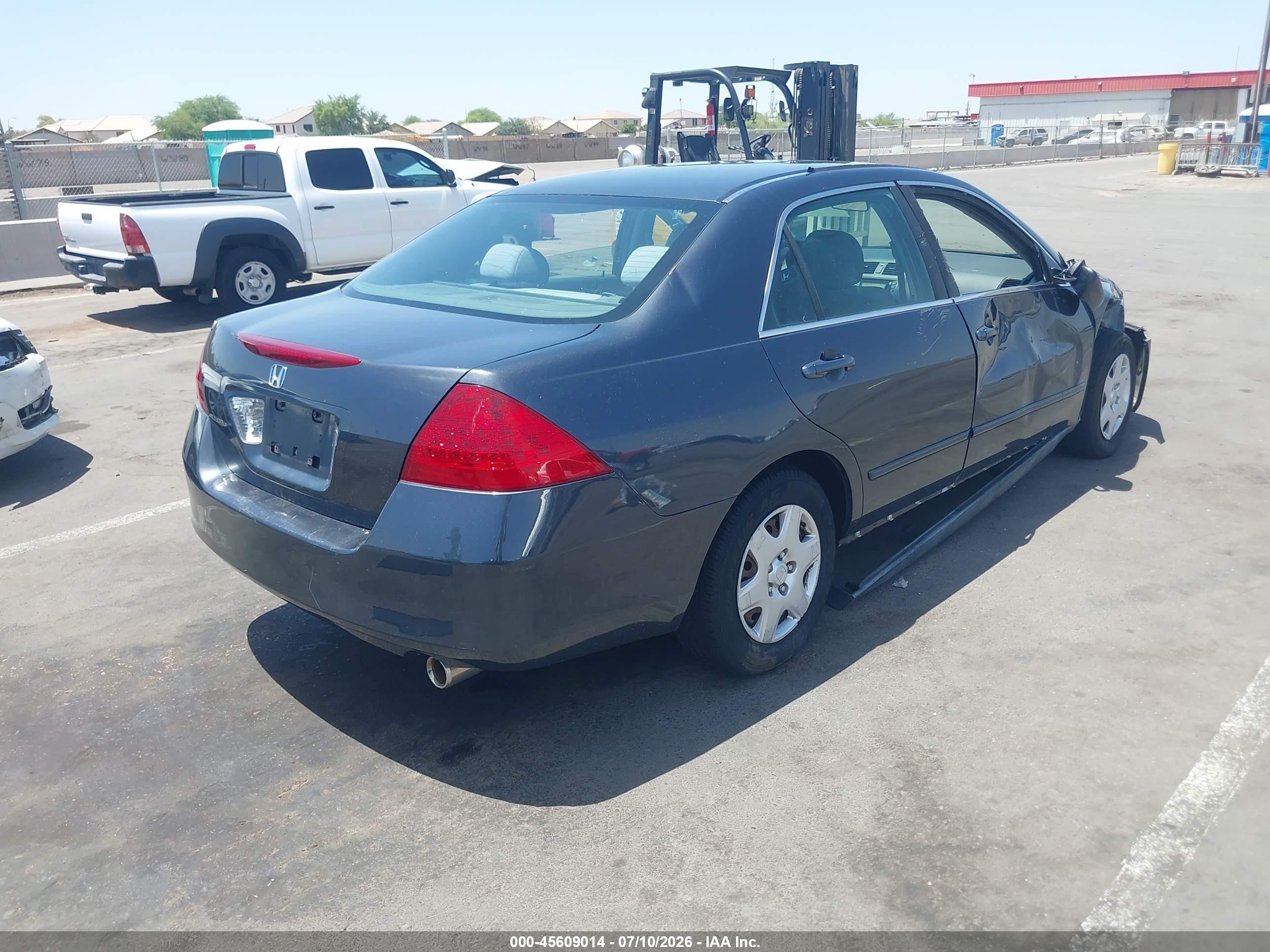 2007 Honda Accord 2.4 Lx Синий vin: 1HGCM56437A227956
