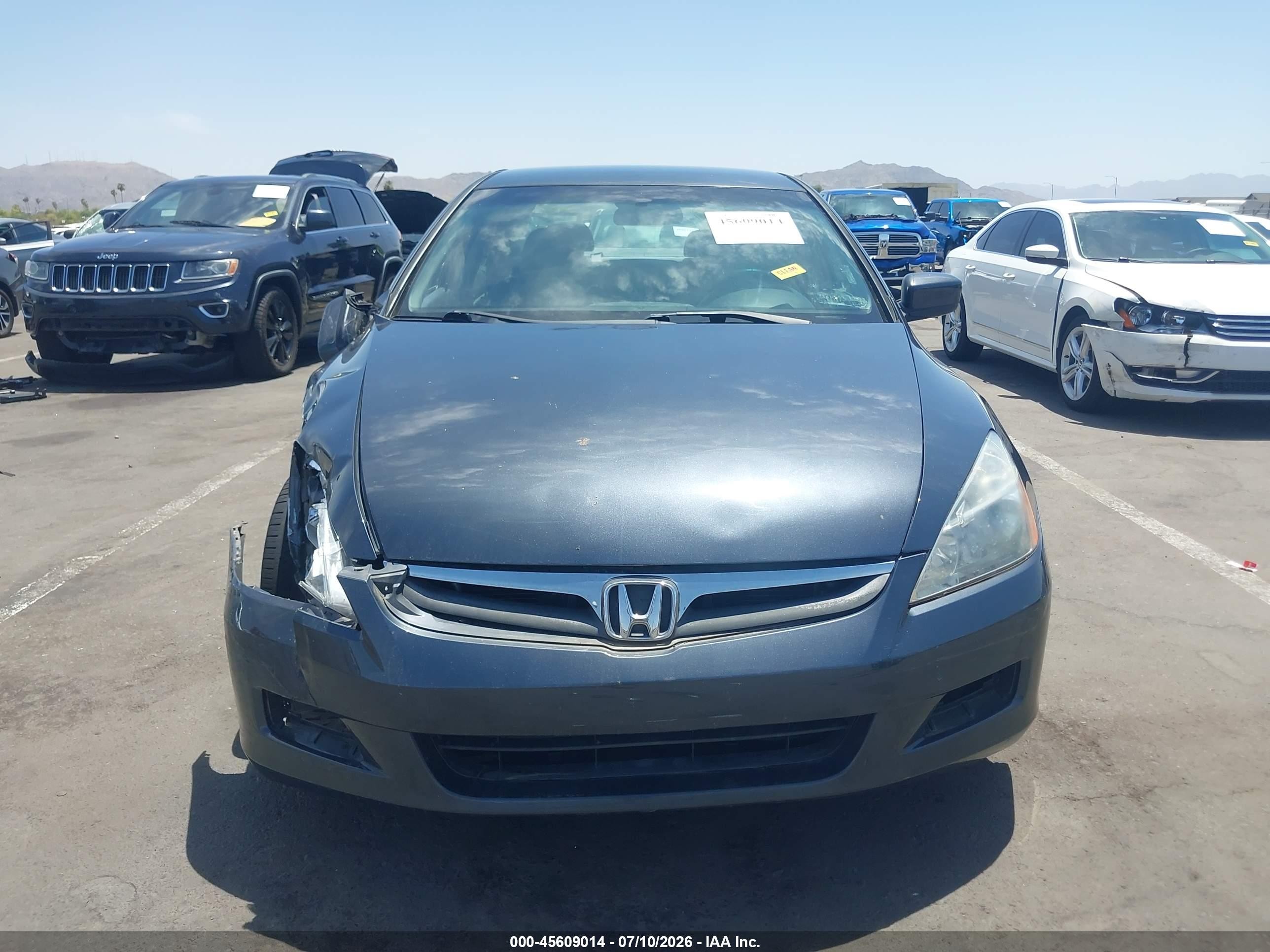 2007 Honda Accord 2.4 Lx Синий vin: 1HGCM56437A227956