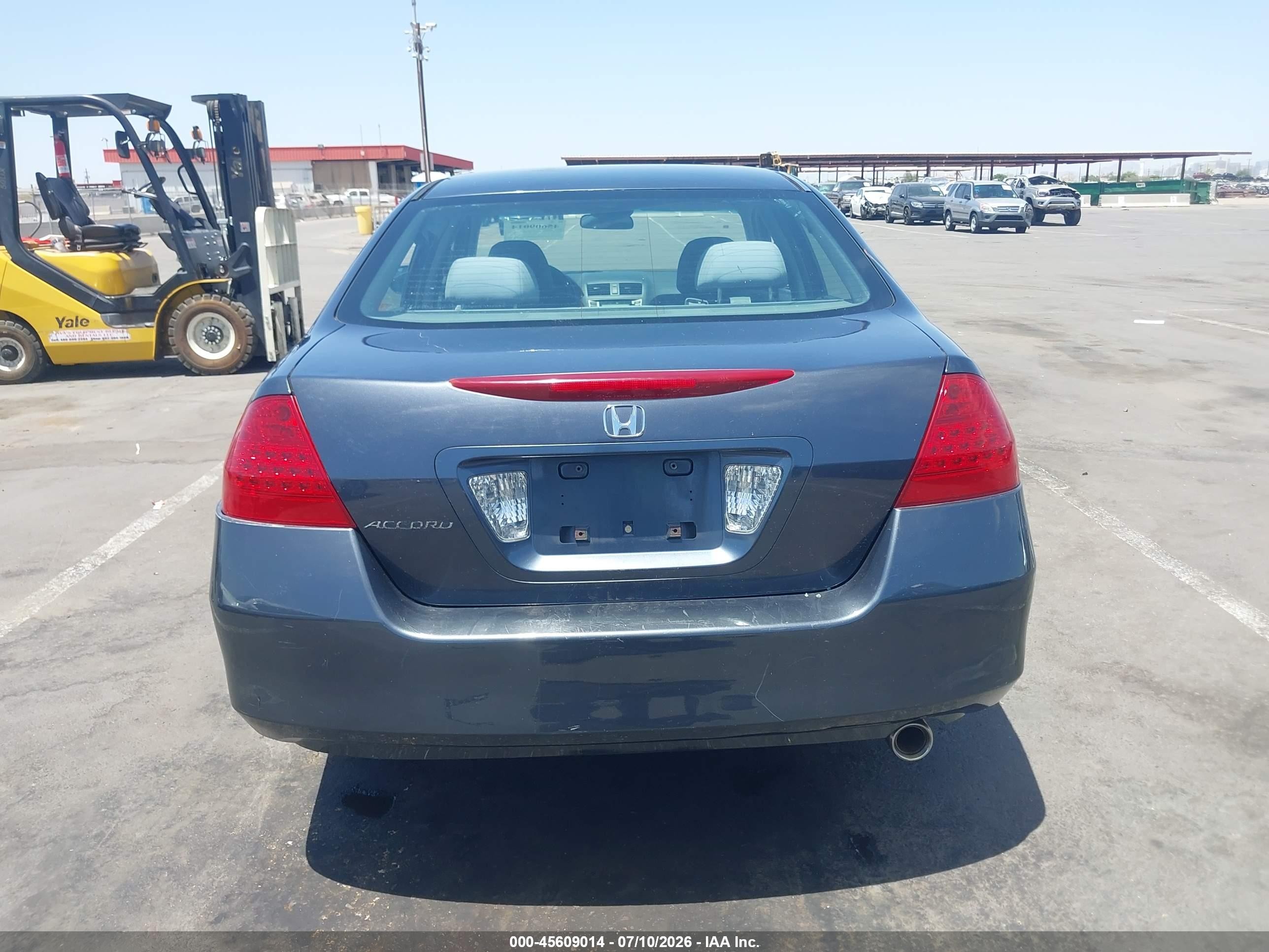2007 Honda Accord 2.4 Lx Синий vin: 1HGCM56437A227956