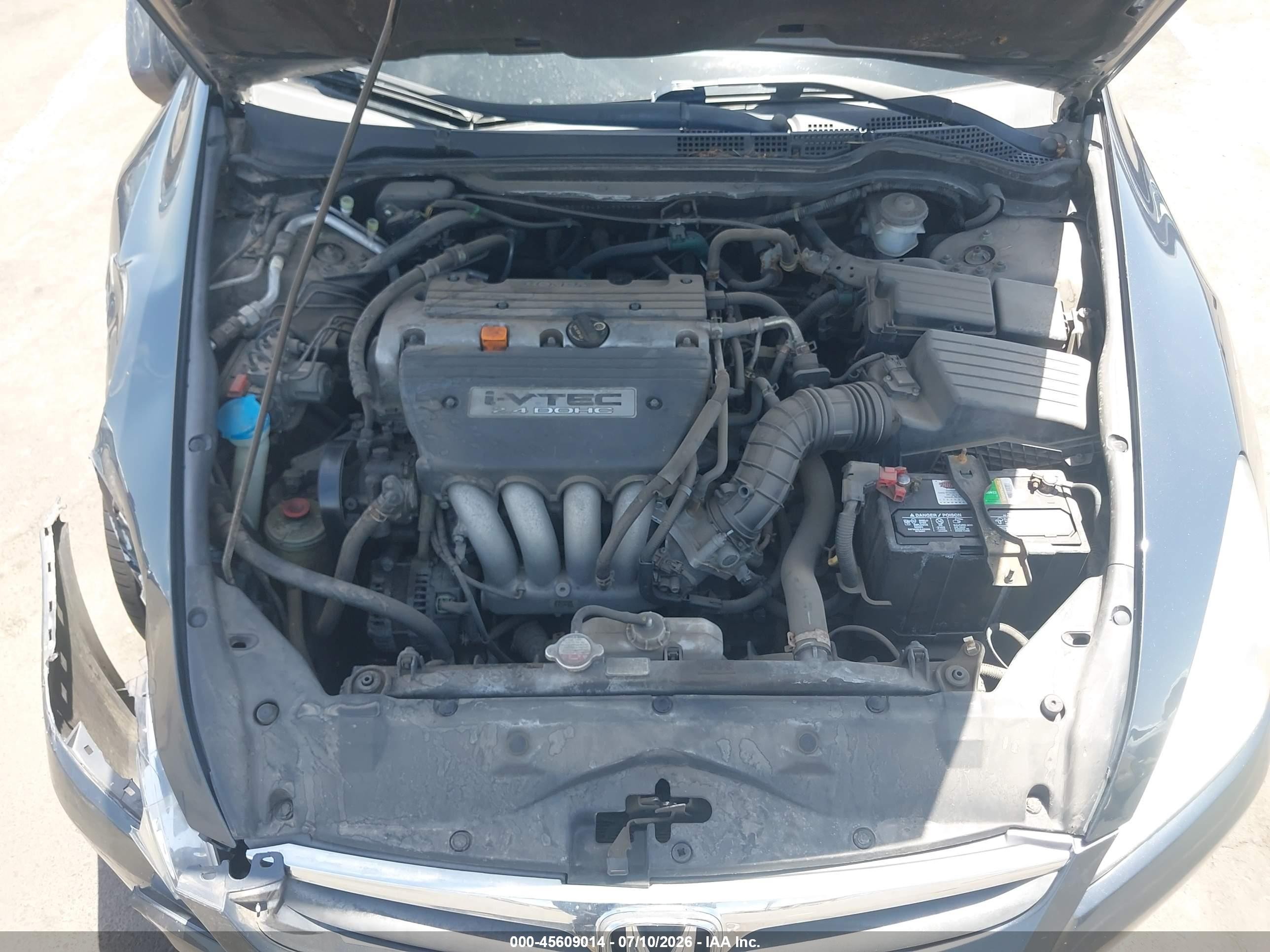 2007 Honda Accord 2.4 Lx Синий vin: 1HGCM56437A227956