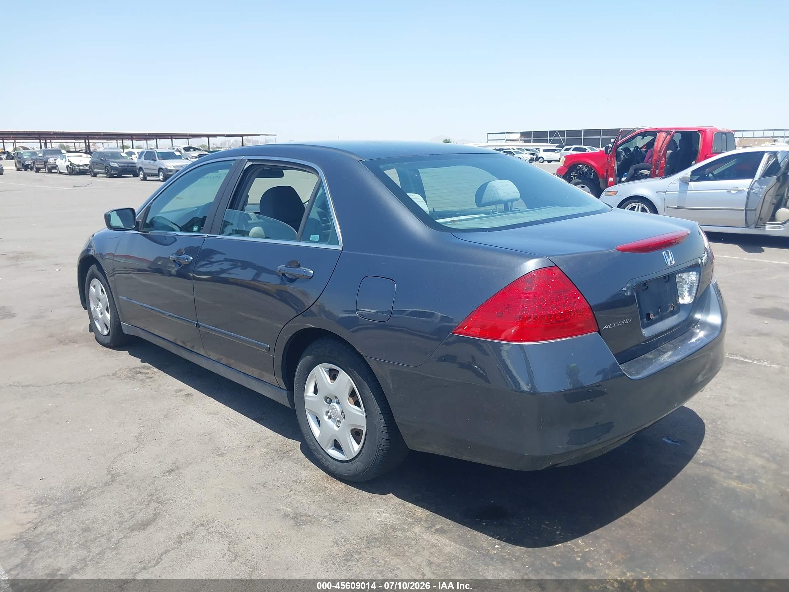 2007 Honda Accord 2.4 Lx Синий vin: 1HGCM56437A227956
