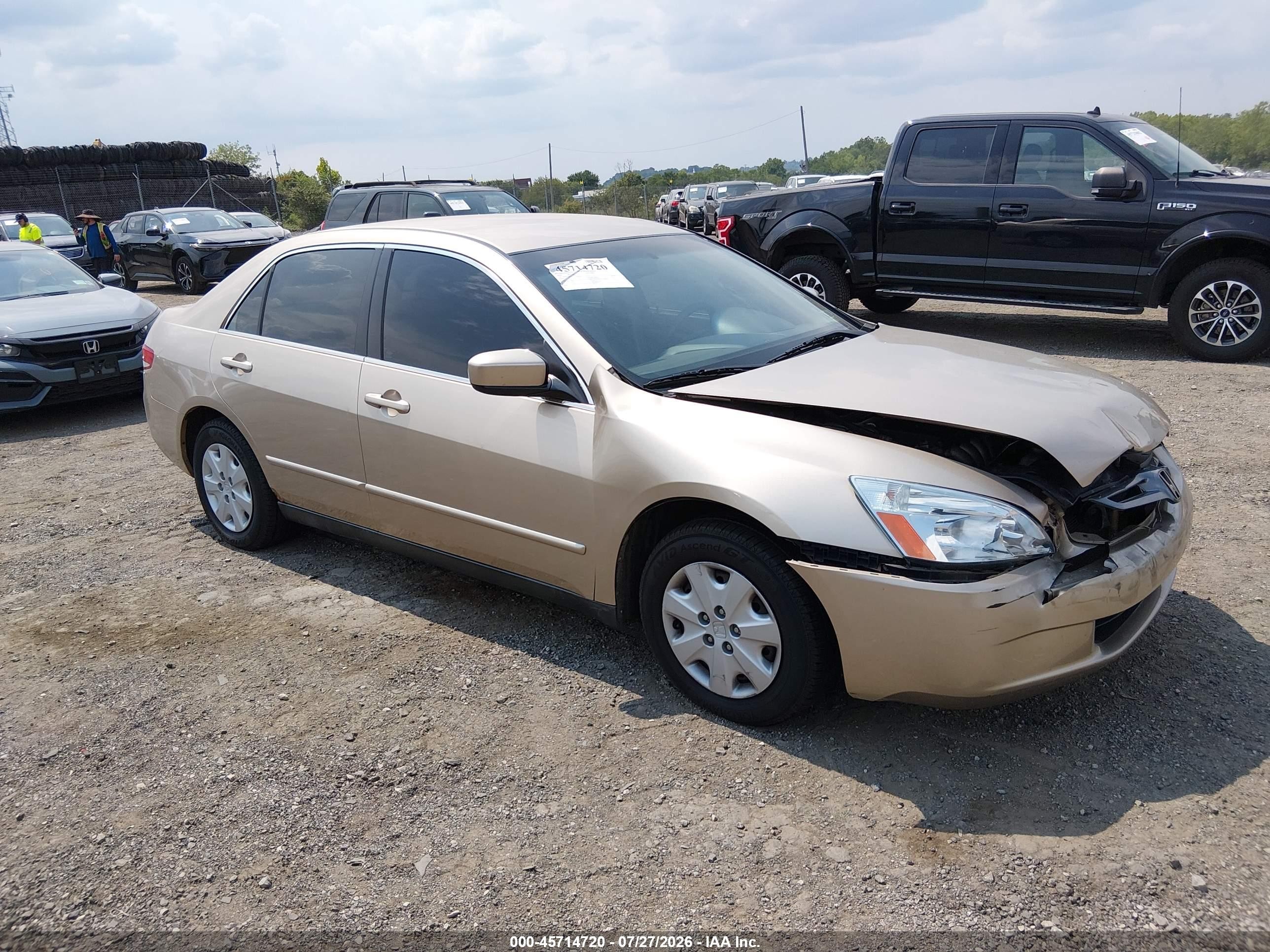 2004 Honda Accord 2.4 Lx Tan vin: 1HGCM56444A141809