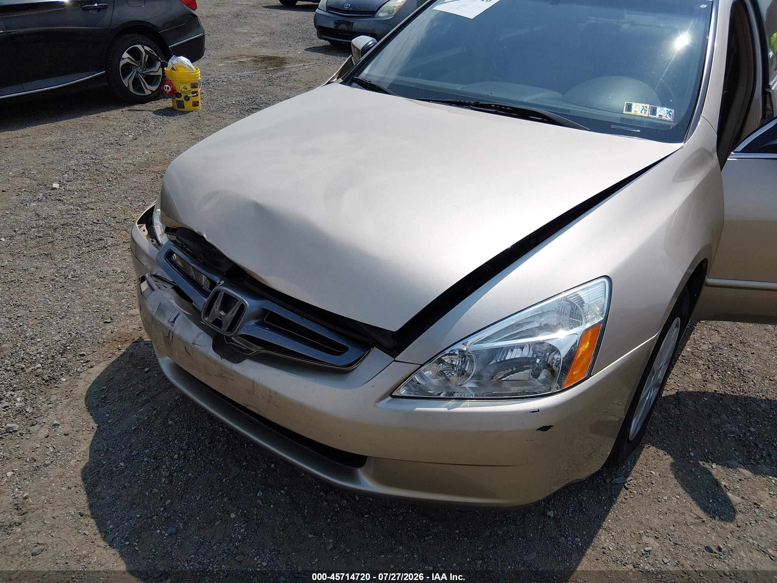 2004 Honda Accord 2.4 Lx Желто-коричневый vin: 1HGCM56444A141809