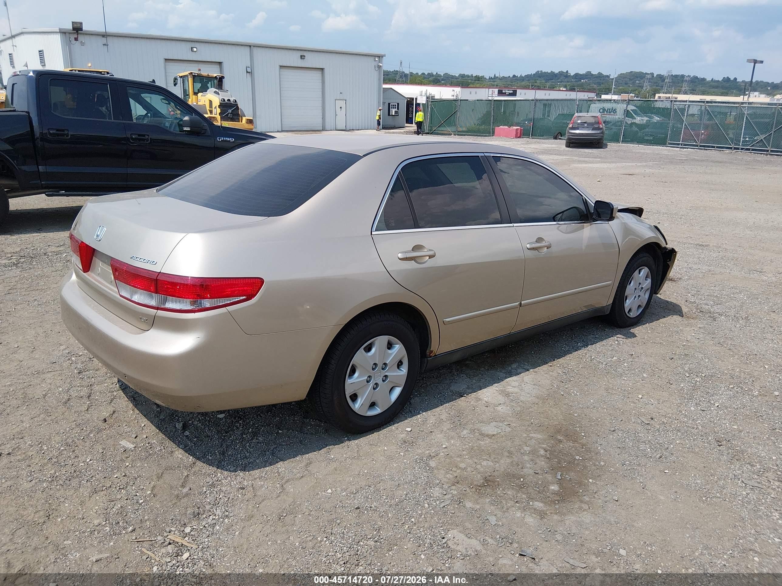2004 Honda Accord 2.4 Lx Желто-коричневый vin: 1HGCM56444A141809
