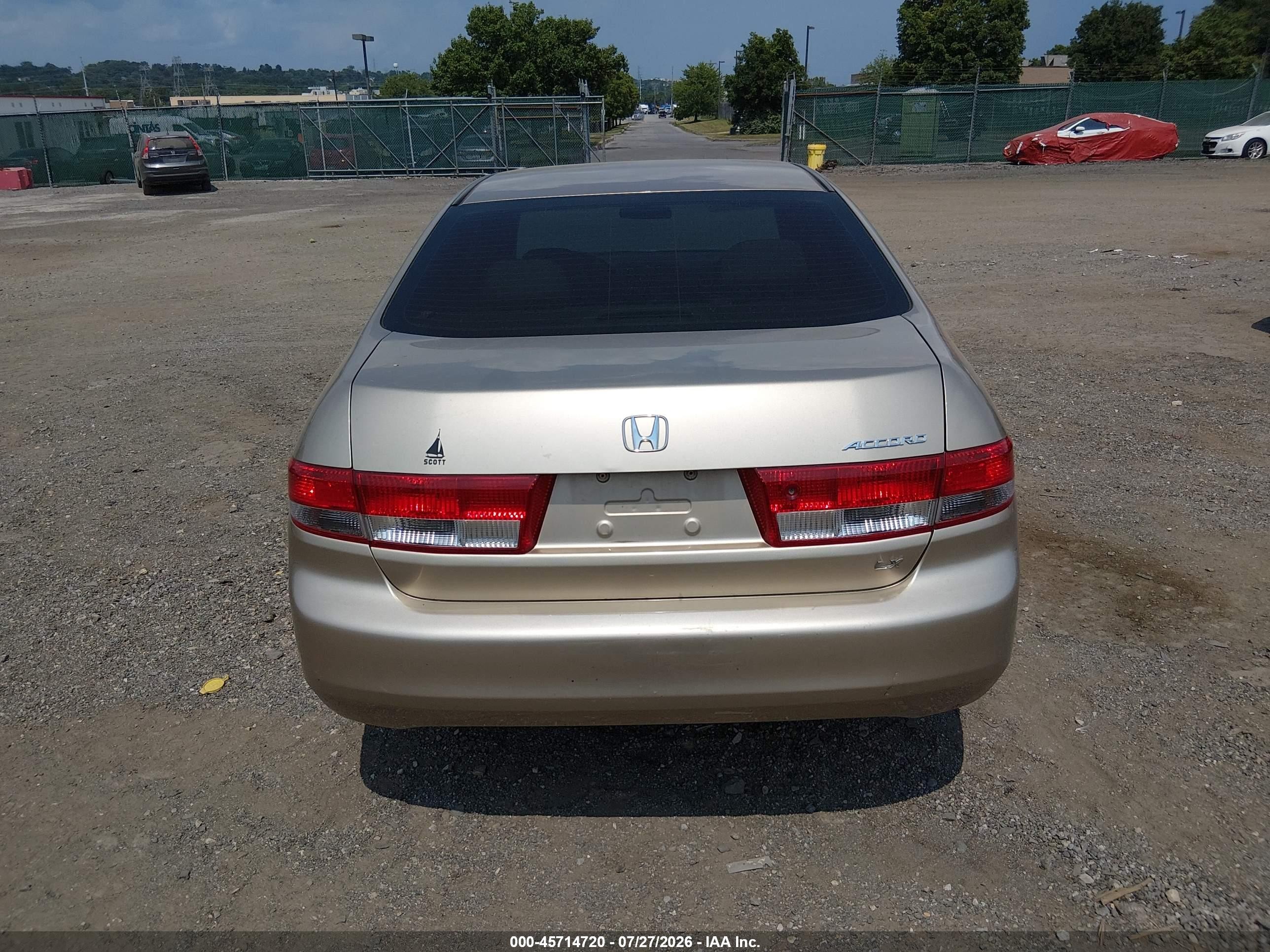 2004 Honda Accord 2.4 Lx Желто-коричневый vin: 1HGCM56444A141809