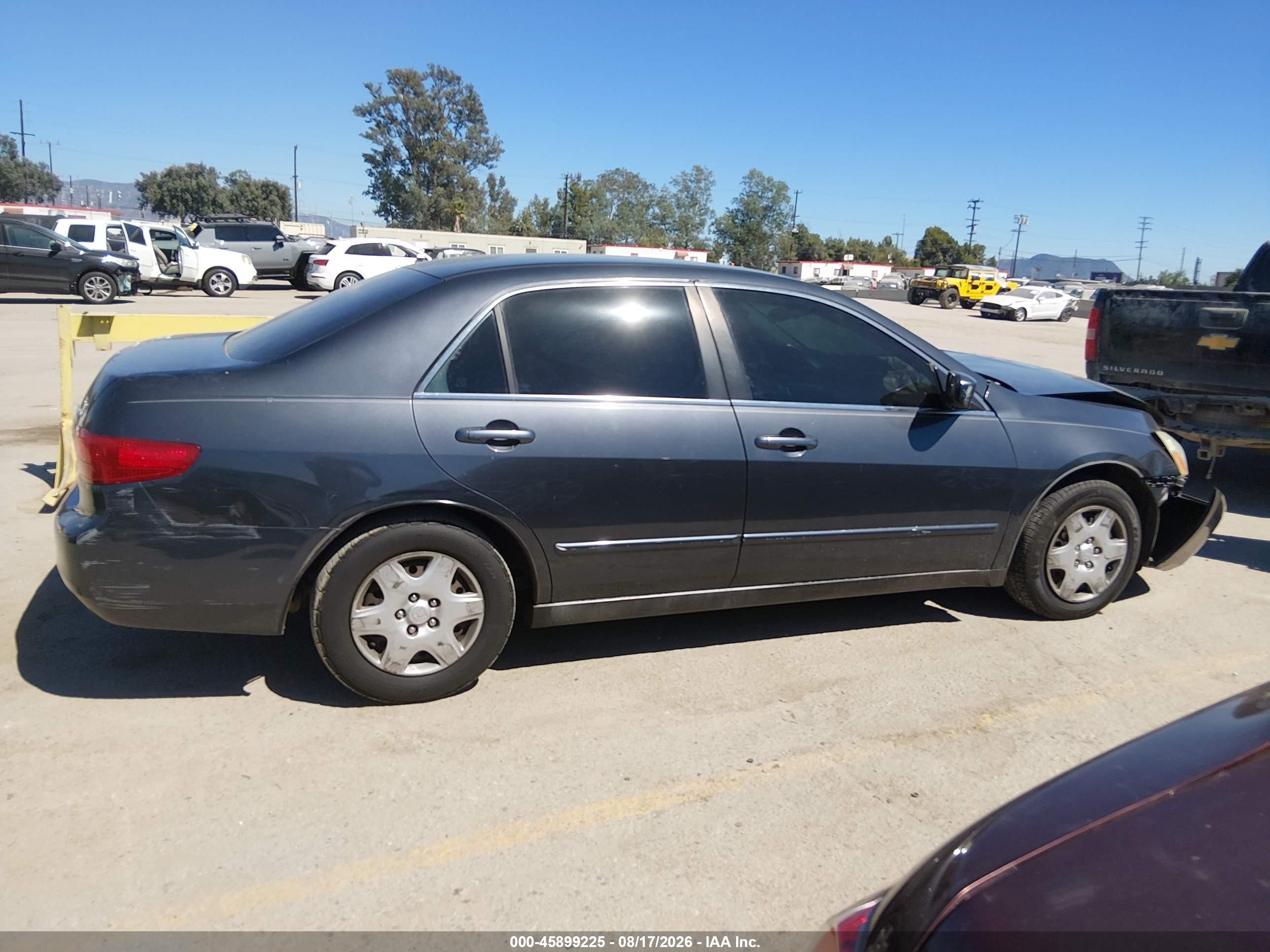 2005 Honda Accord 2.4 Lx Gray vin: 1HGCM56445A019436