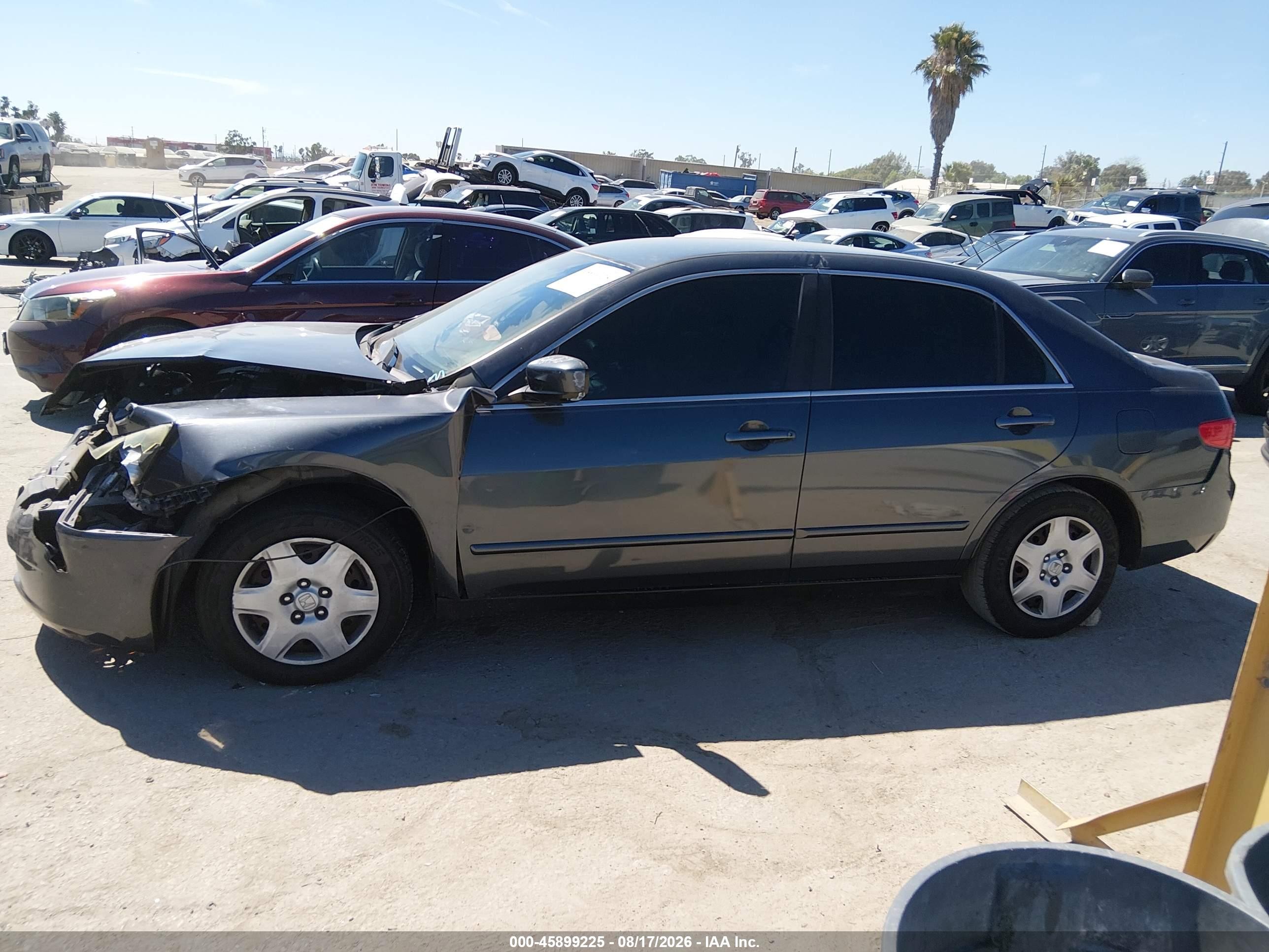 2005 Honda Accord 2.4 Lx Gray vin: 1HGCM56445A019436