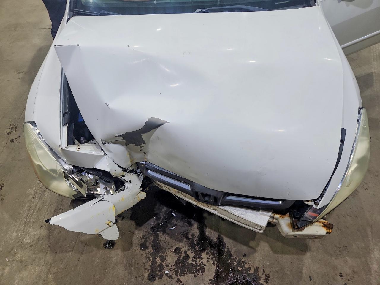 2005 Honda Accord Lx White vin: 1HGCM56445A032901