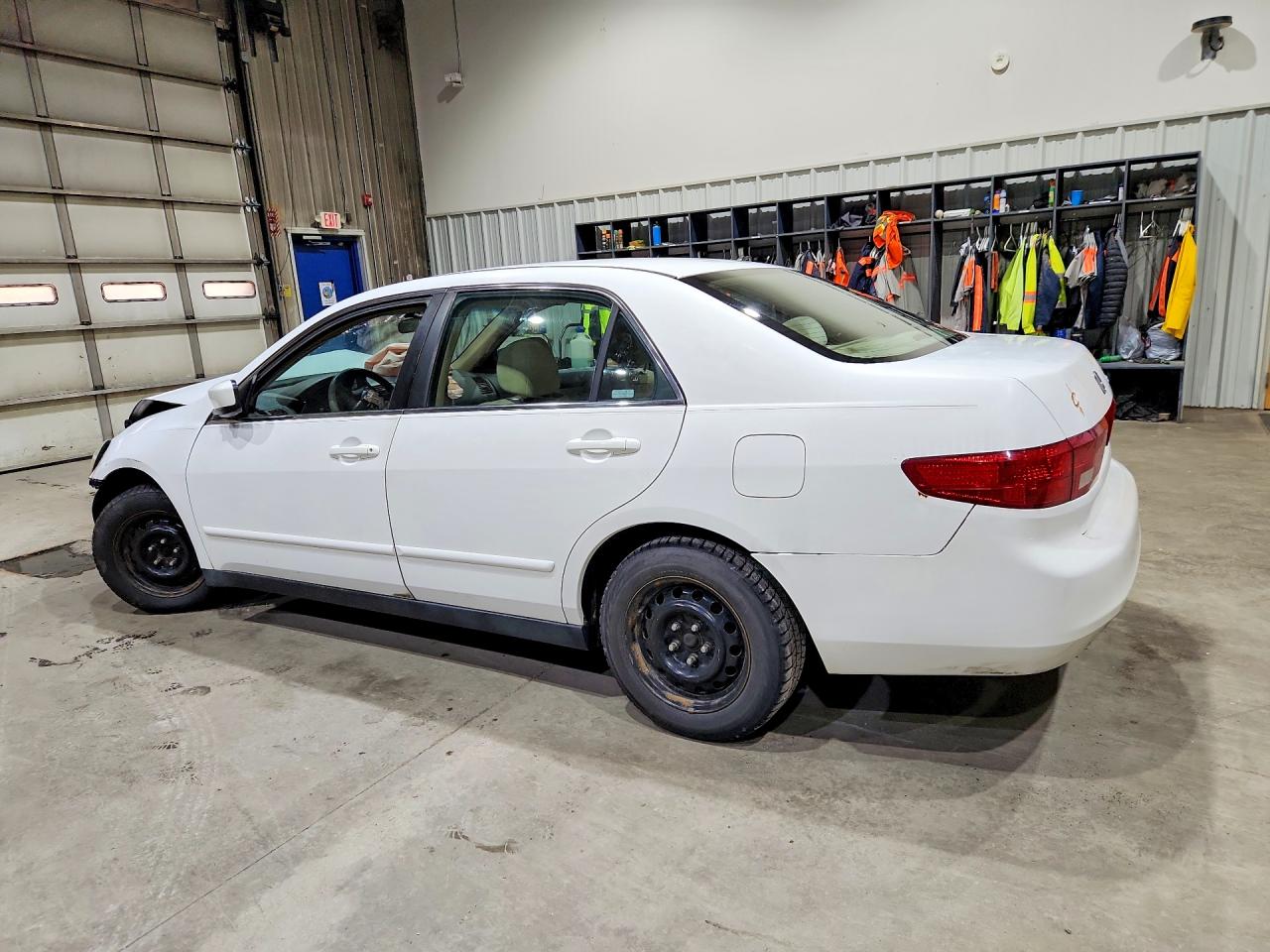 2005 Honda Accord Lx White vin: 1HGCM56445A032901