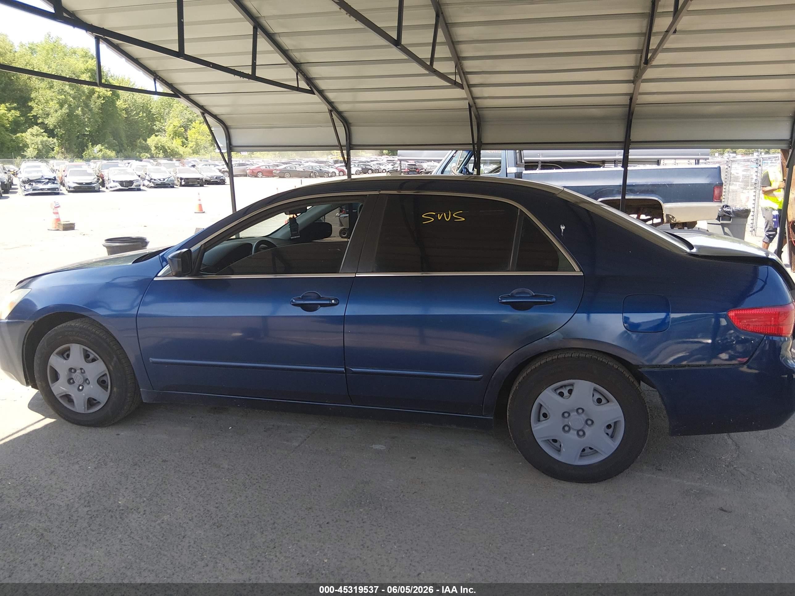 2005 Honda Accord 2.4 Lx Синий vin: 1HGCM56445A054400