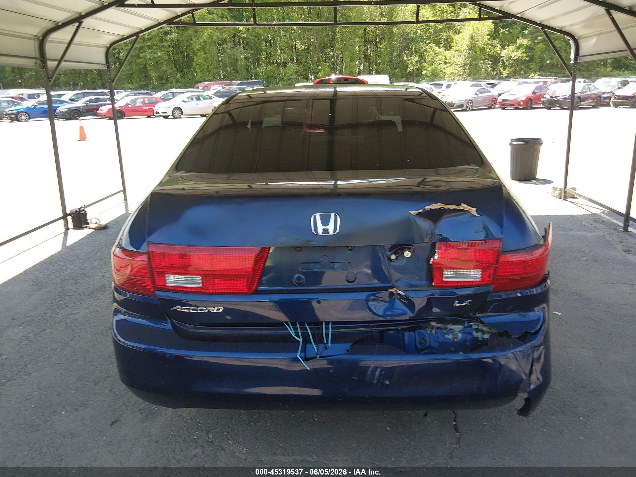 2005 Honda Accord 2.4 Lx Синий vin: 1HGCM56445A054400