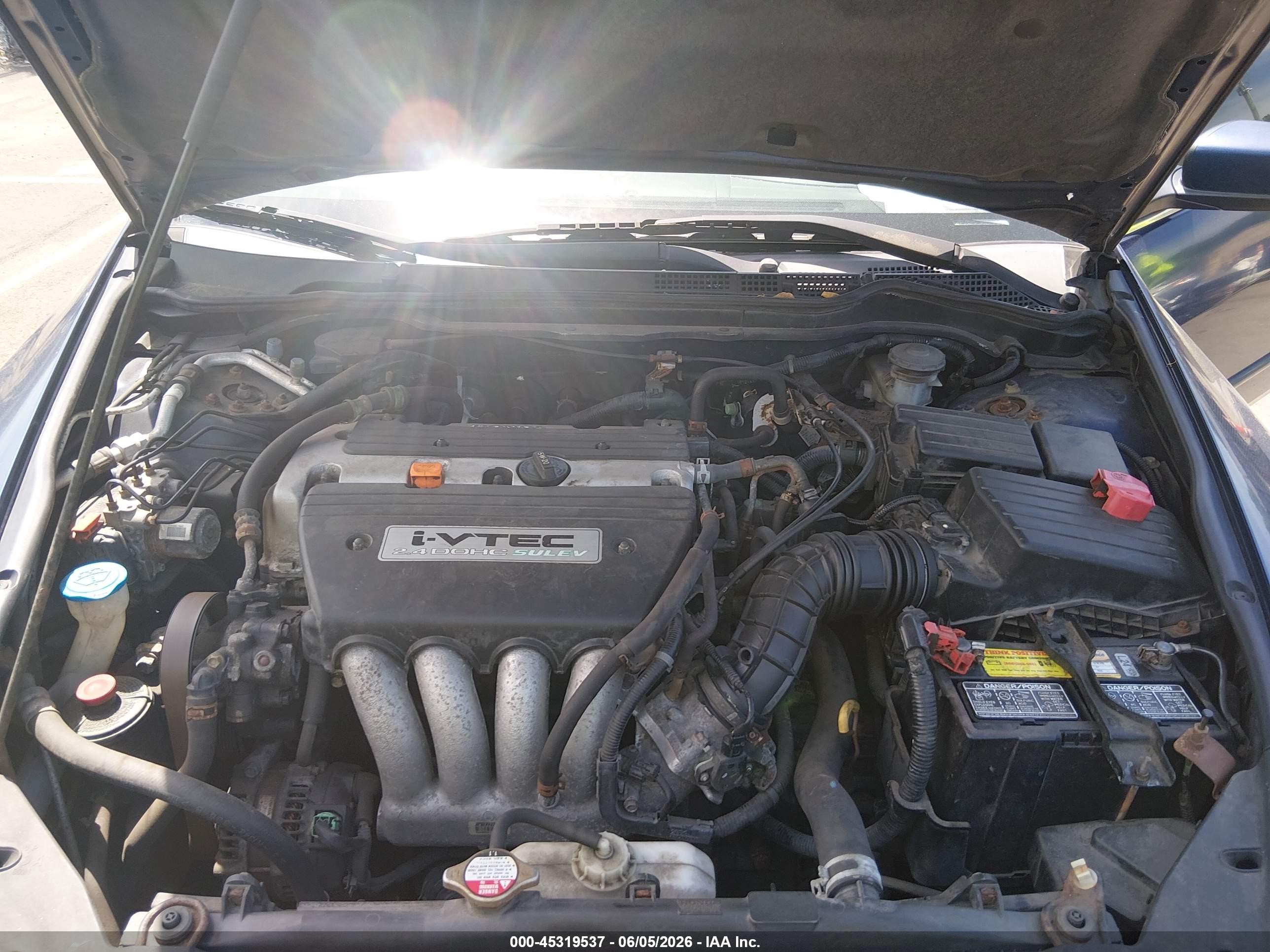 2005 Honda Accord 2.4 Lx Синий vin: 1HGCM56445A054400