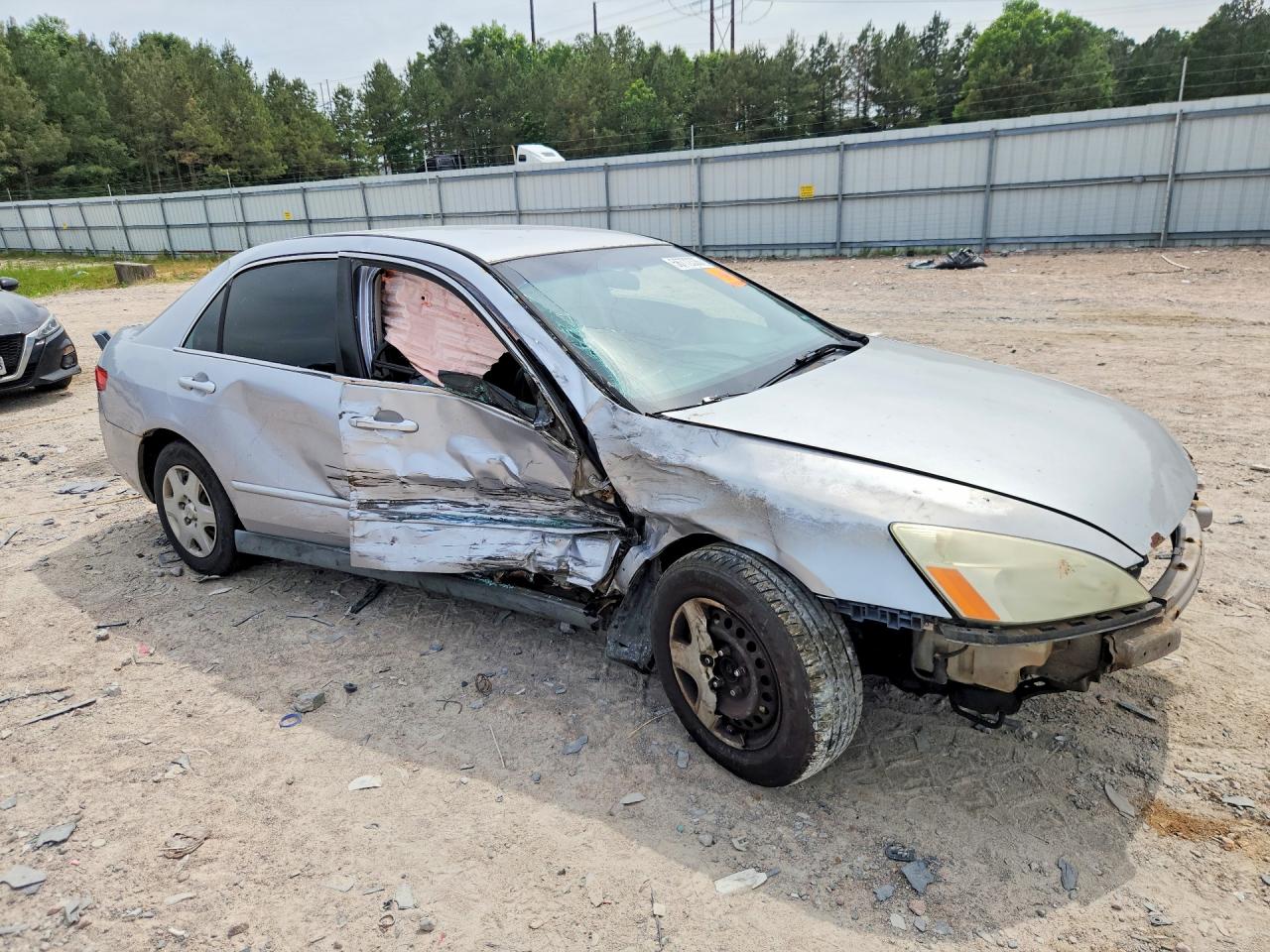 2005 Honda Accord Lx Silver vin: 1HGCM56445A055241