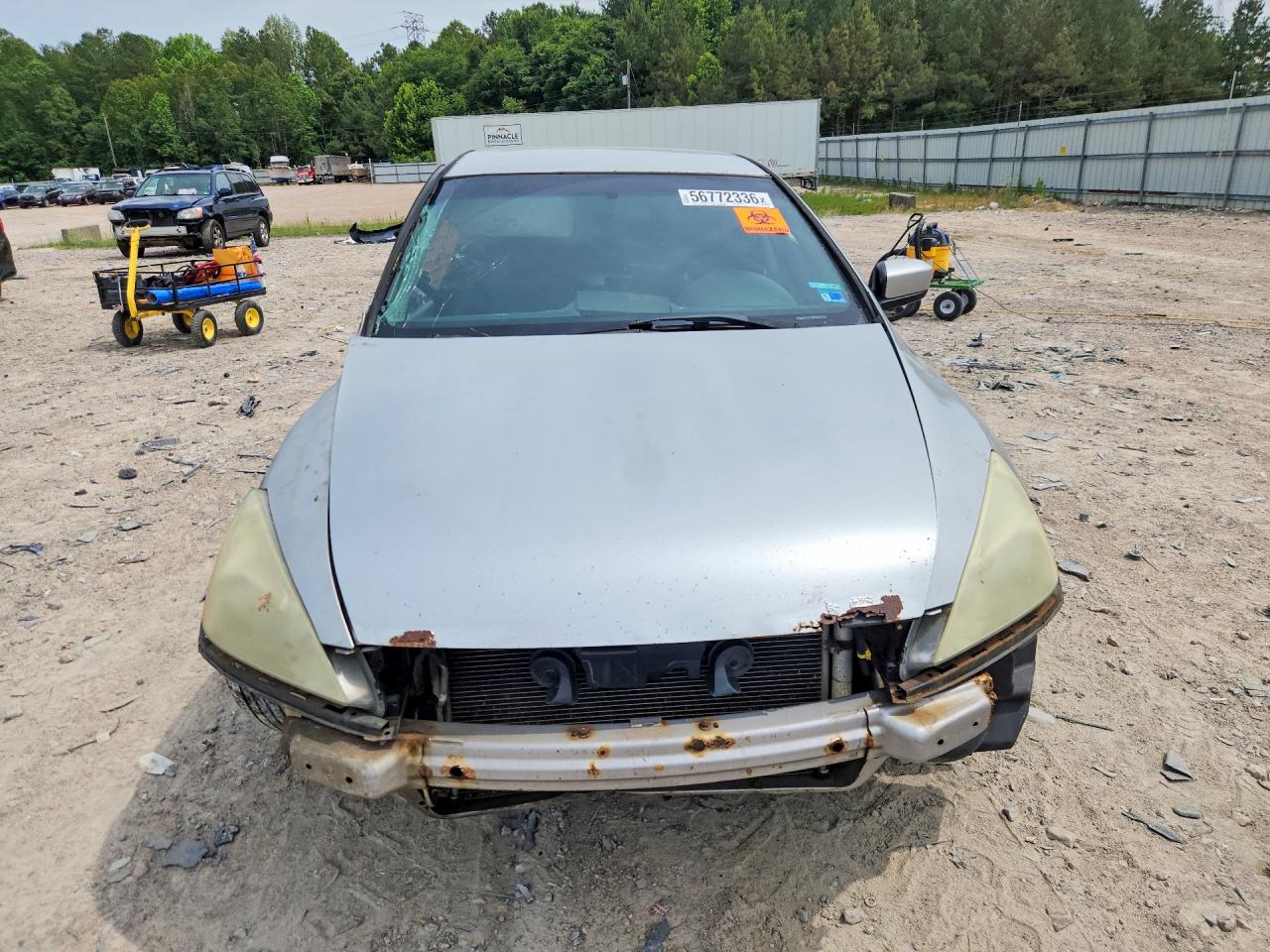 2005 Honda Accord Lx Silver vin: 1HGCM56445A055241