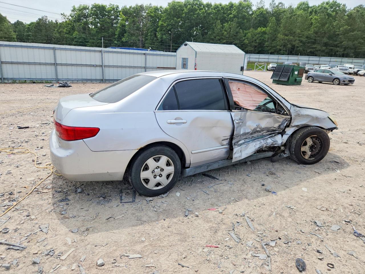 2005 Honda Accord Lx Silver vin: 1HGCM56445A055241