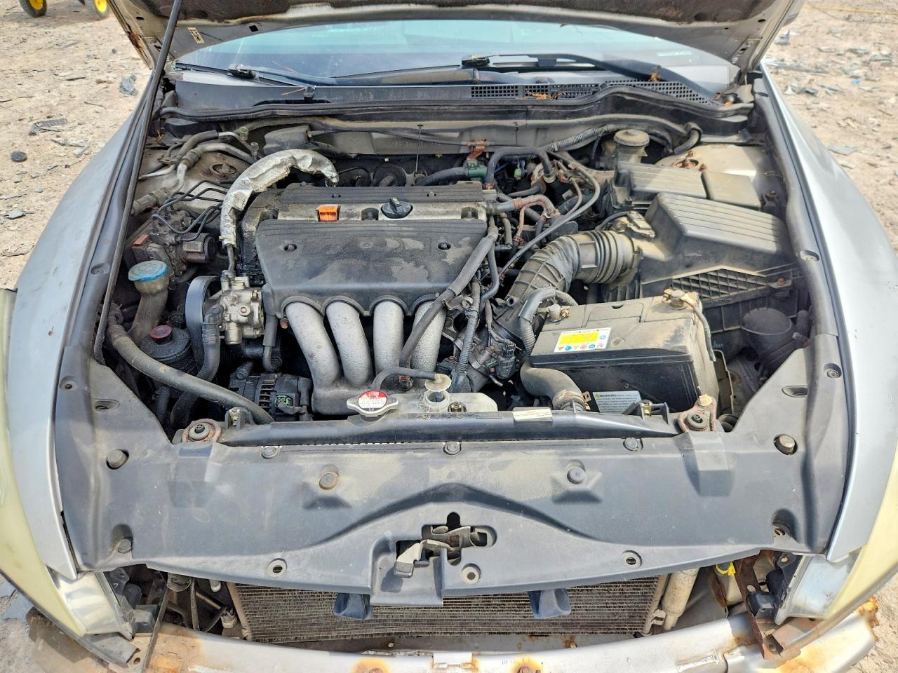 2005 Honda Accord Lx Silver vin: 1HGCM56445A055241