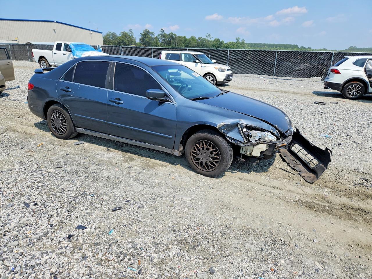 2005 Honda Accord Lx Blue vin: 1HGCM56445A080995