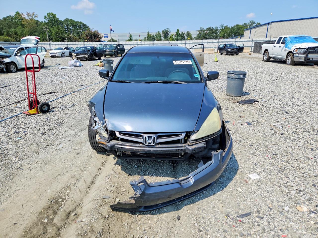 2005 Honda Accord Lx Blue vin: 1HGCM56445A080995