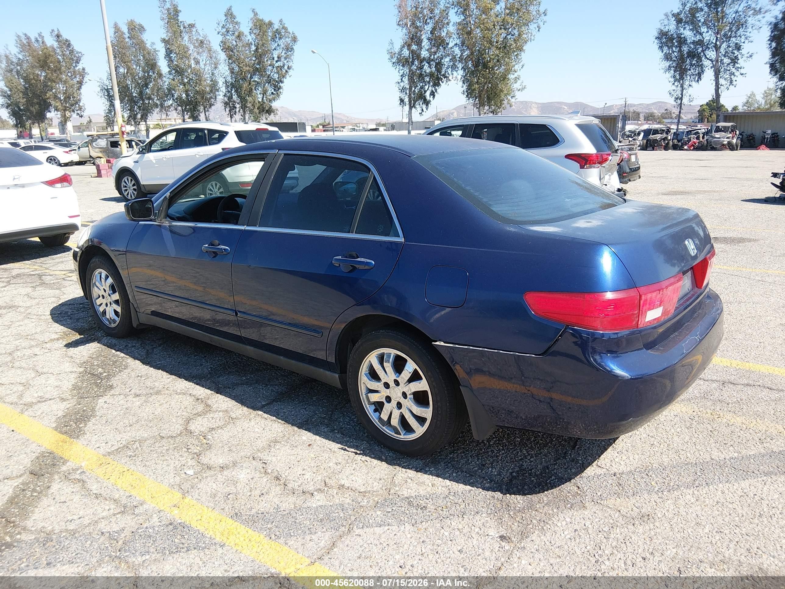 2005 Honda Accord 2.4 Lx Синий vin: 1HGCM56445A094539