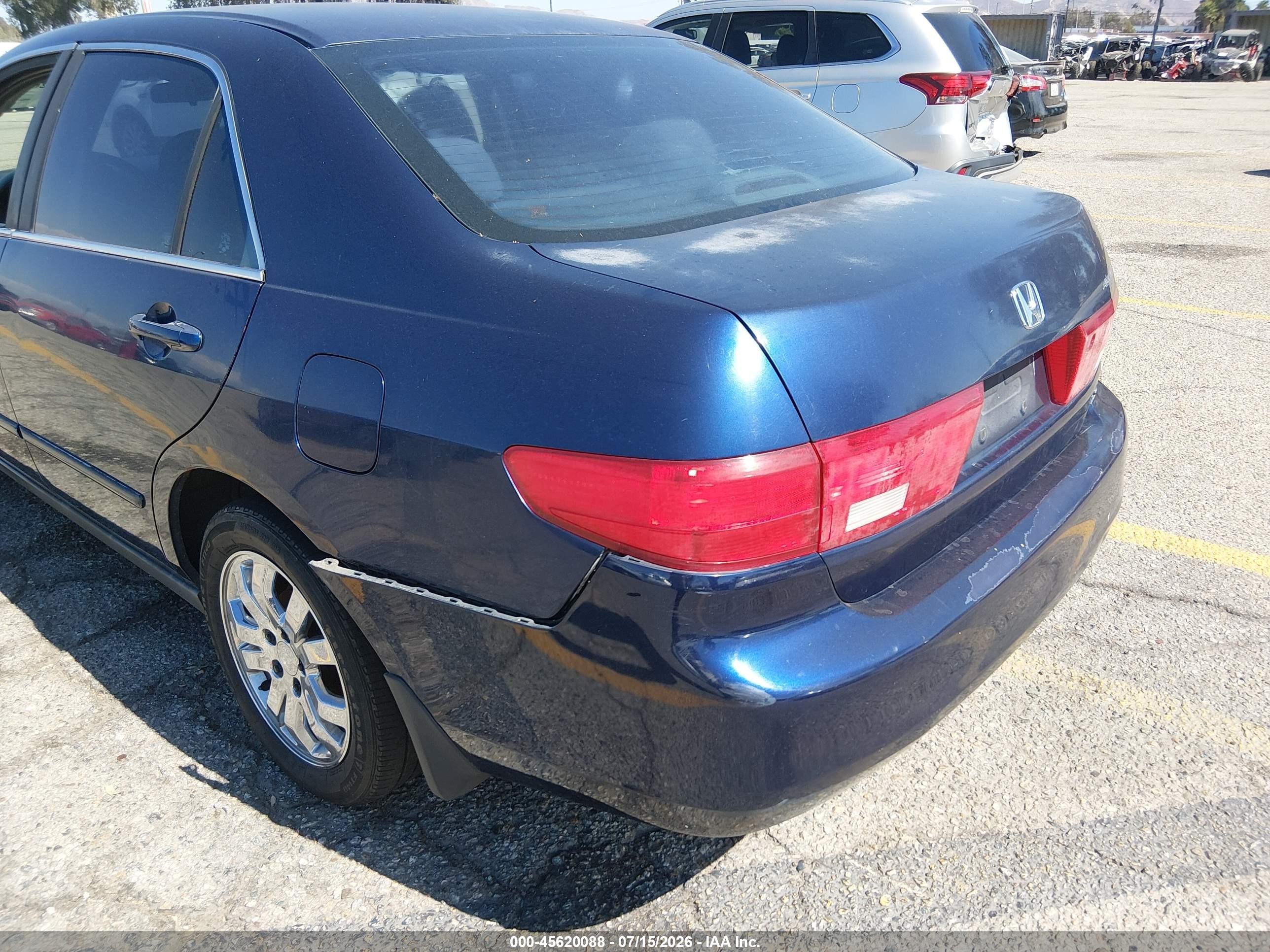 2005 Honda Accord 2.4 Lx Синий vin: 1HGCM56445A094539