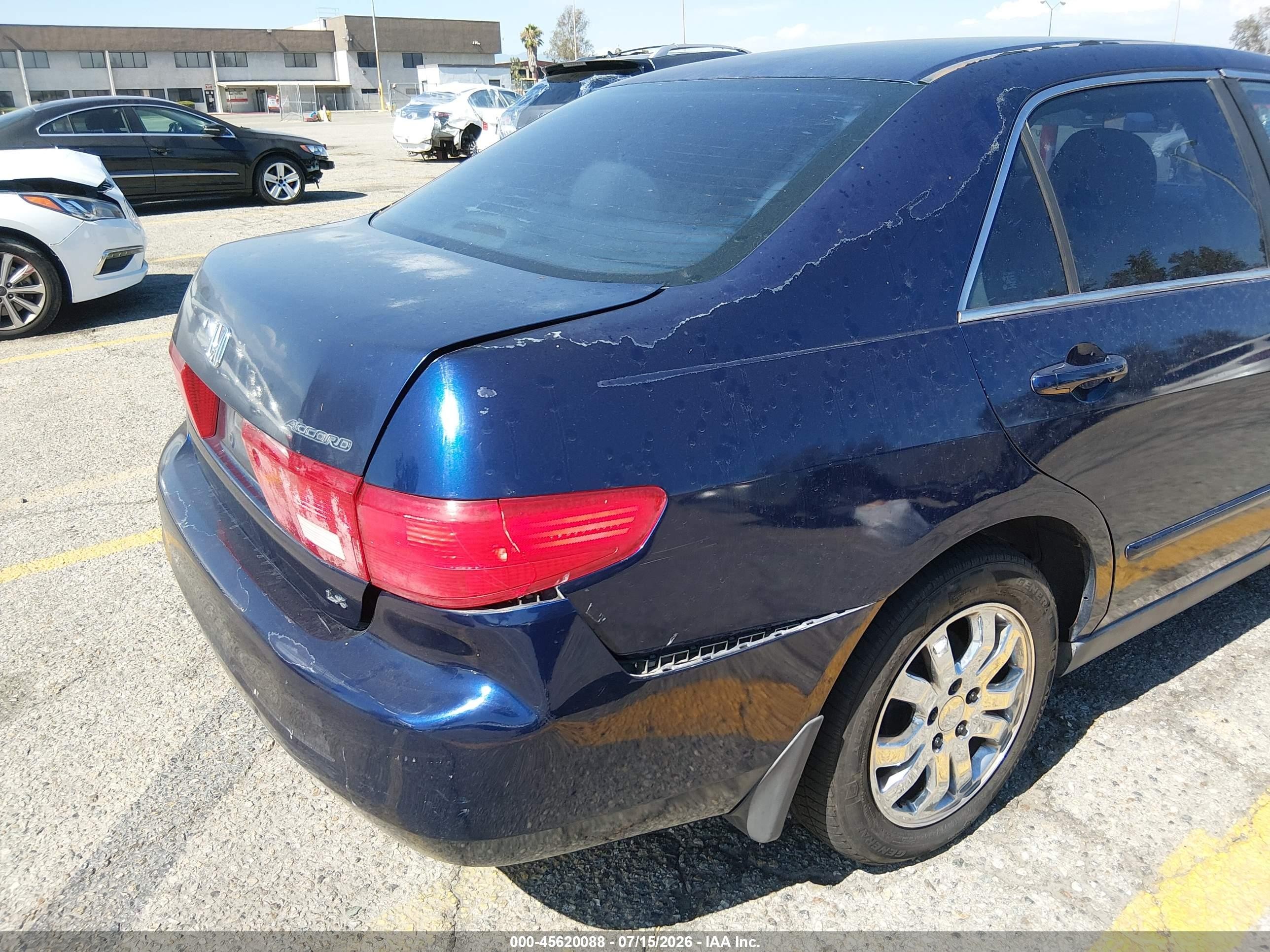 2005 Honda Accord 2.4 Lx Синий vin: 1HGCM56445A094539