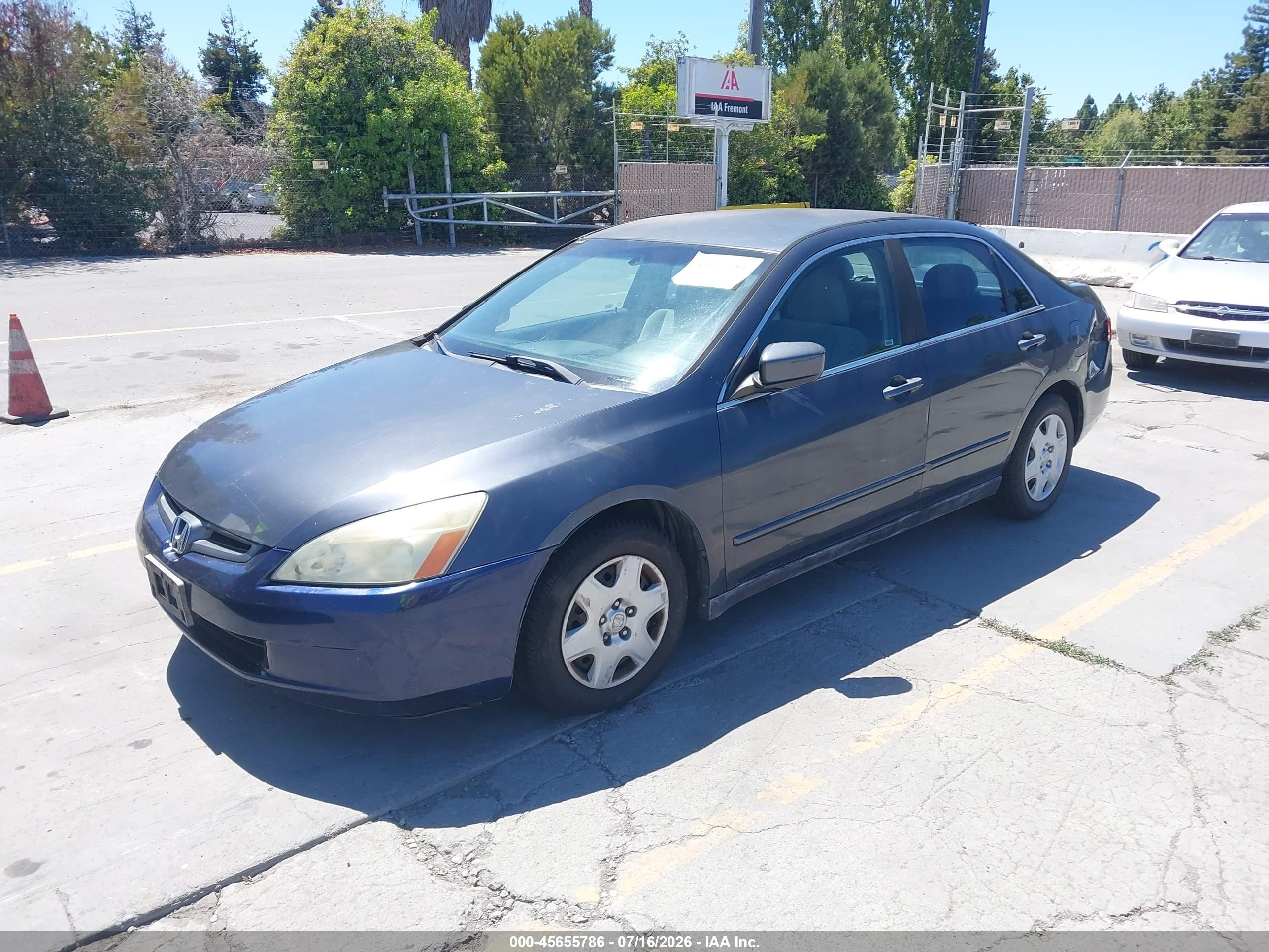 2005 Honda Accord 2.4 Lx Gray vin: 1HGCM56445A102378
