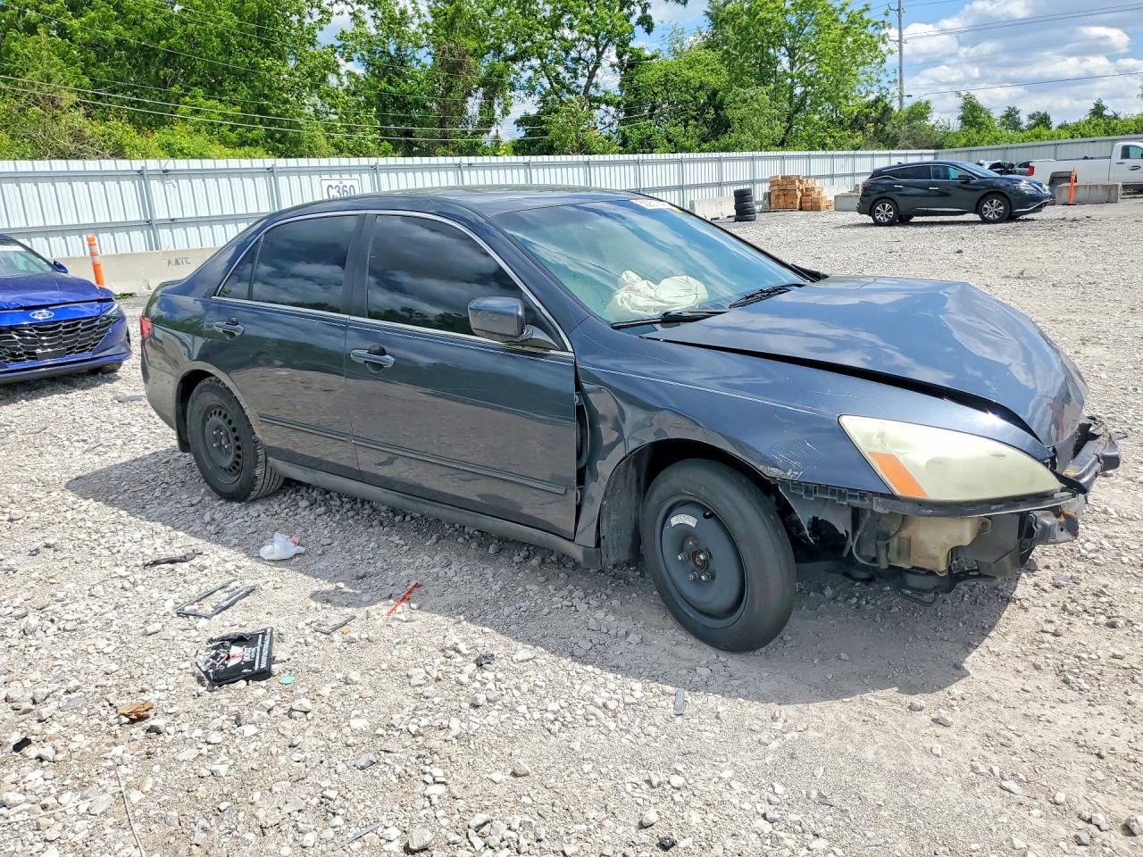2005 Honda Accord Lx Синий vin: 1HGCM56445A123022