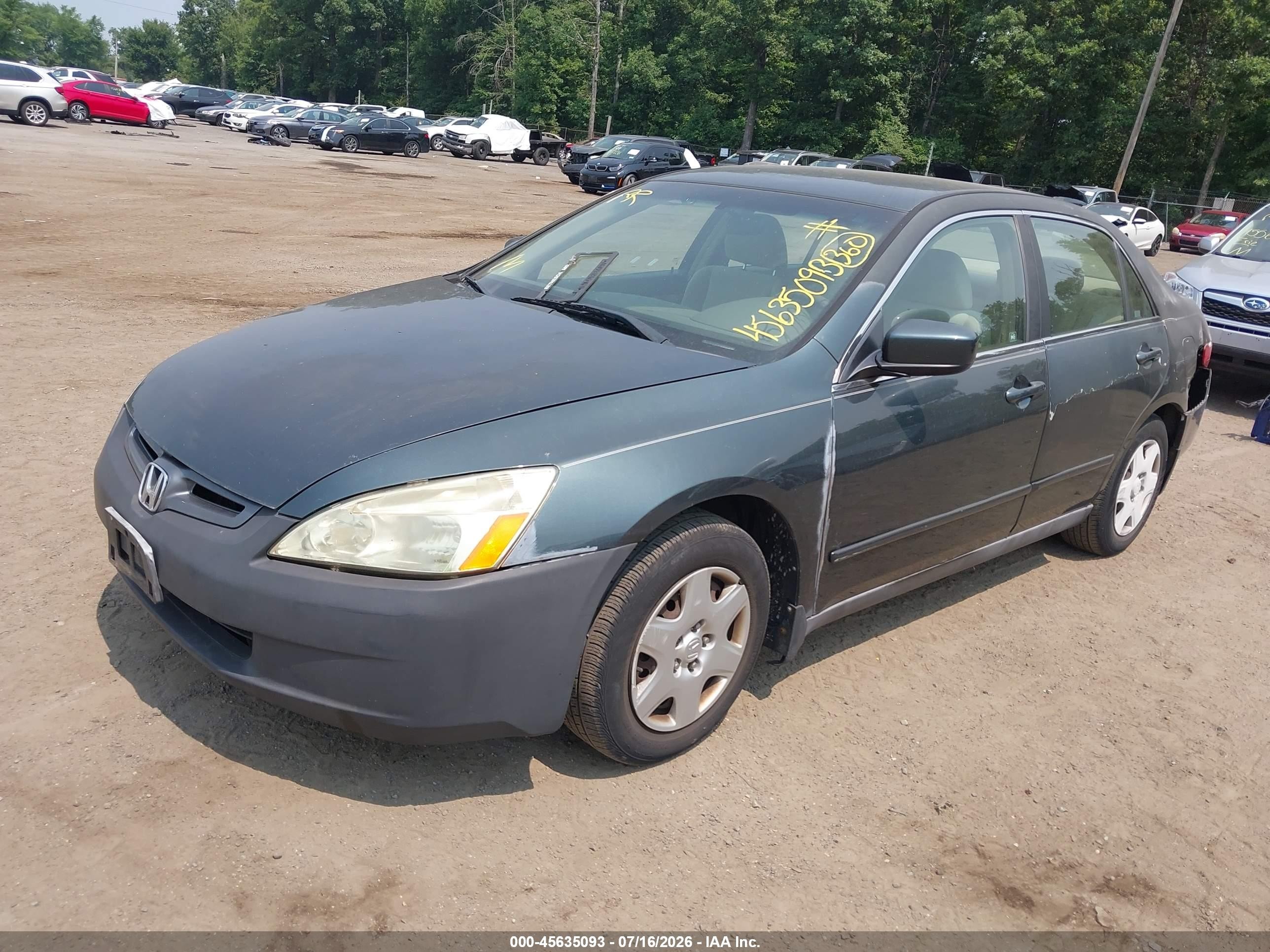 2005 Honda Accord 2.4 Lx Gray vin: 1HGCM56445A127247