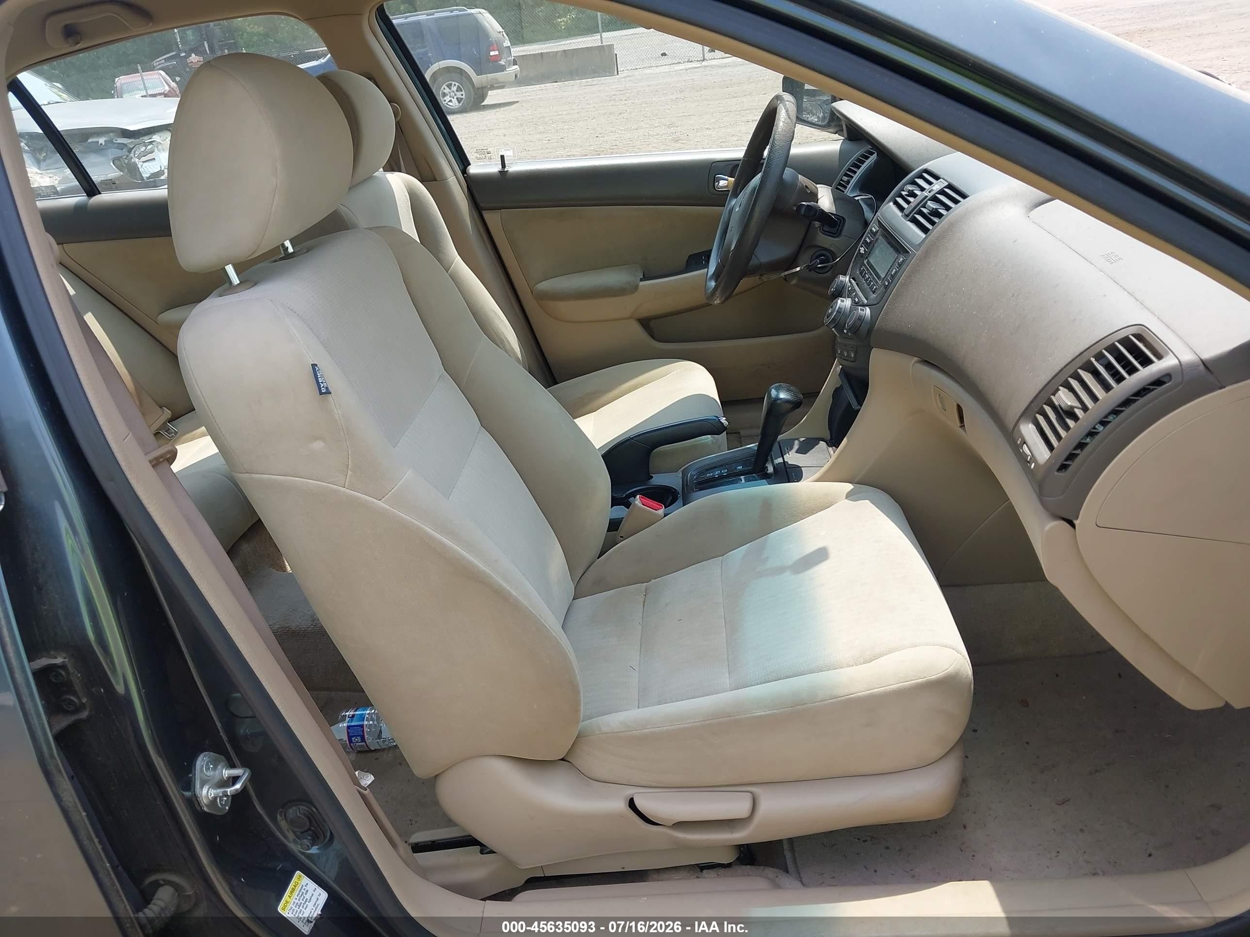 2005 Honda Accord 2.4 Lx Gray vin: 1HGCM56445A127247