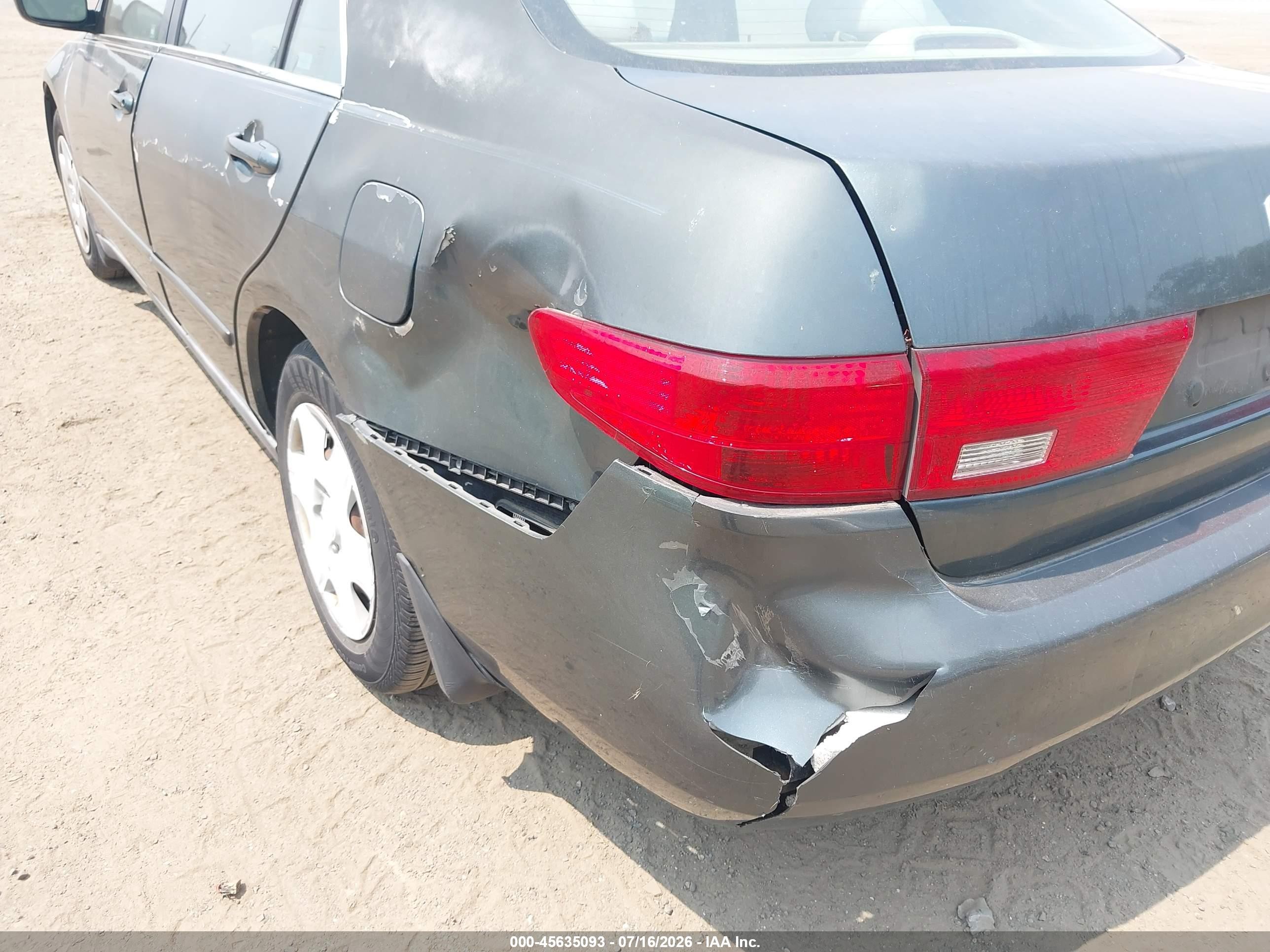 2005 Honda Accord 2.4 Lx Gray vin: 1HGCM56445A127247