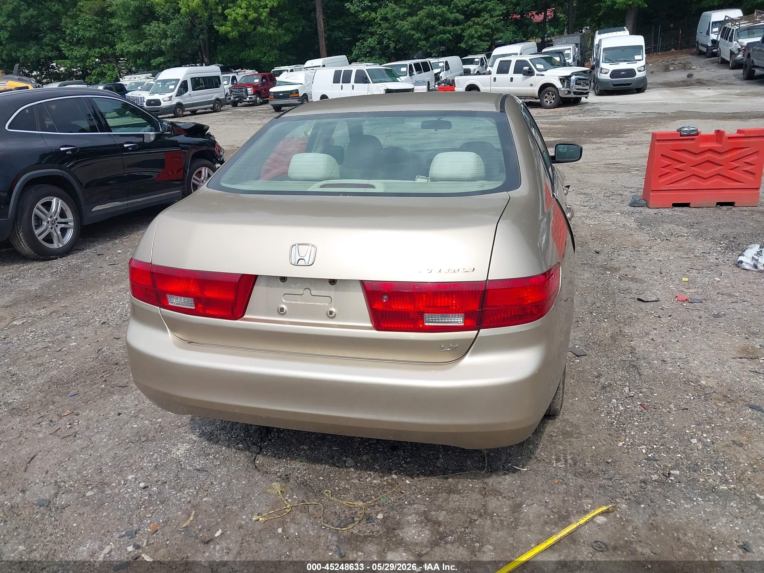2005 Honda Accord 2.4 Lx Beige vin: 1HGCM56445A127572