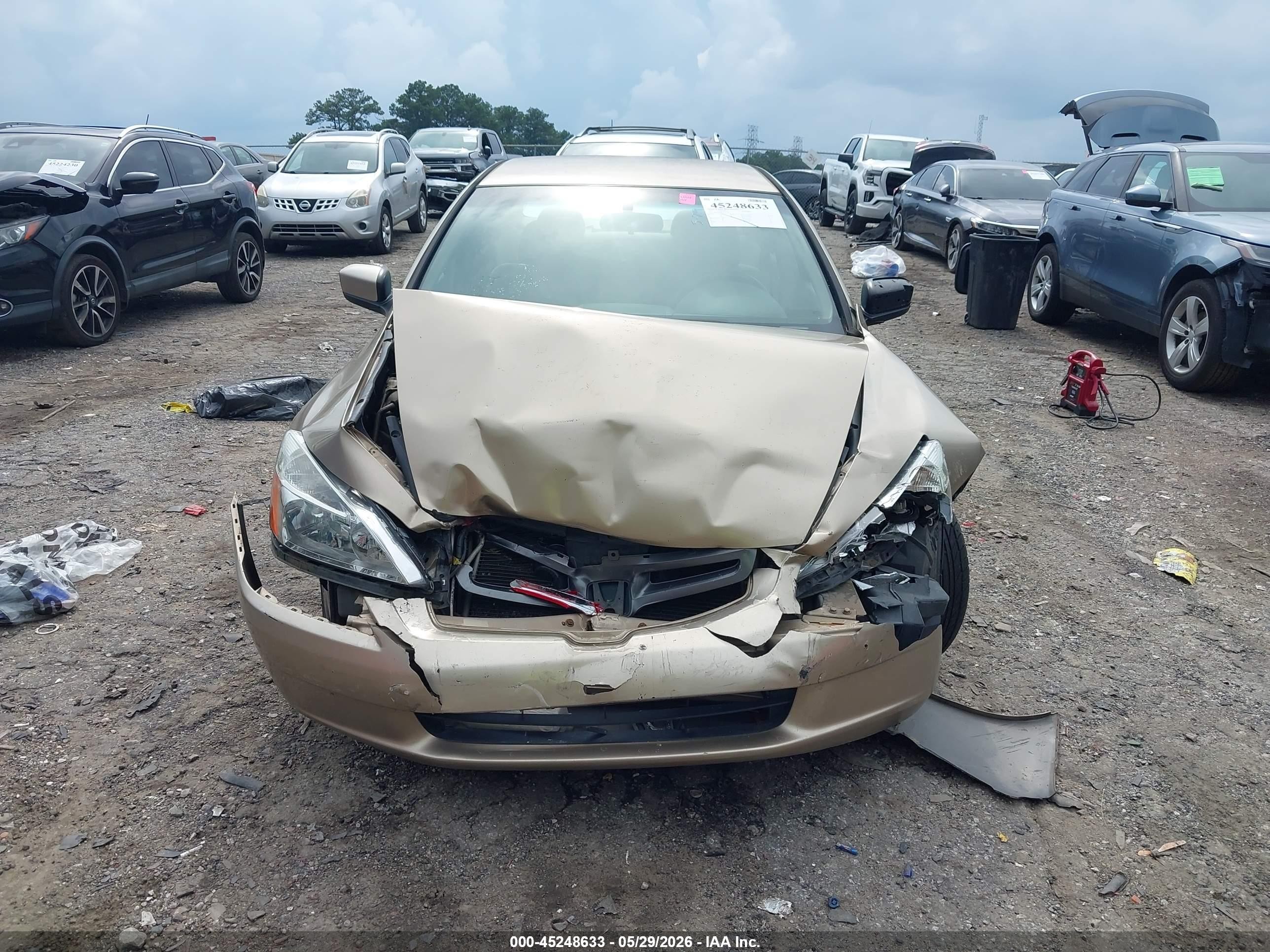2005 Honda Accord 2.4 Lx Beige vin: 1HGCM56445A127572