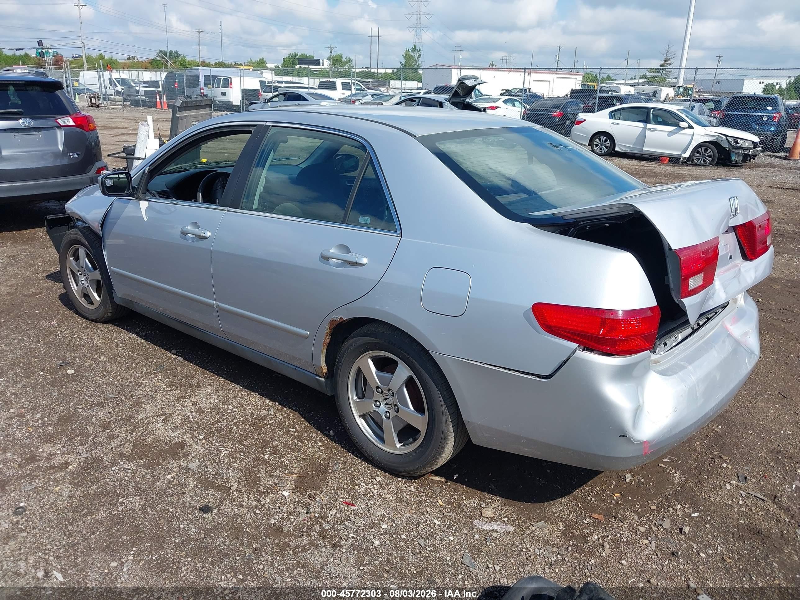 2005 Honda Accord 2.4 Lx Silver vin: 1HGCM56445A163990