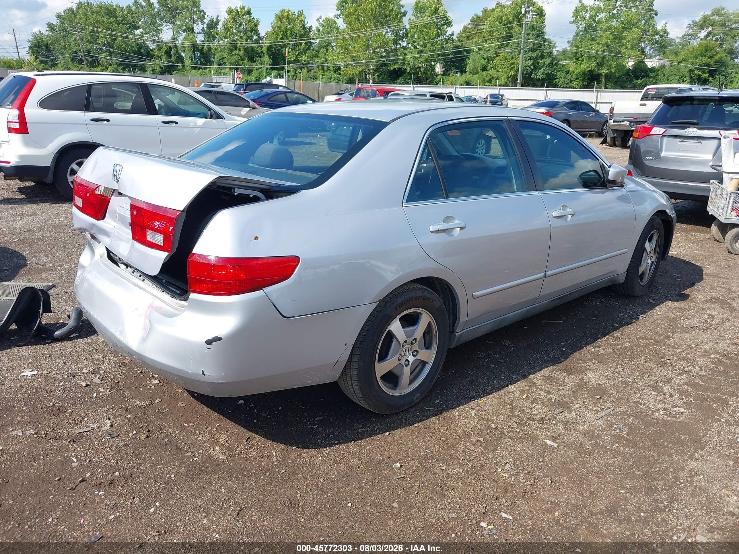 2005 Honda Accord 2.4 Lx Silver vin: 1HGCM56445A163990