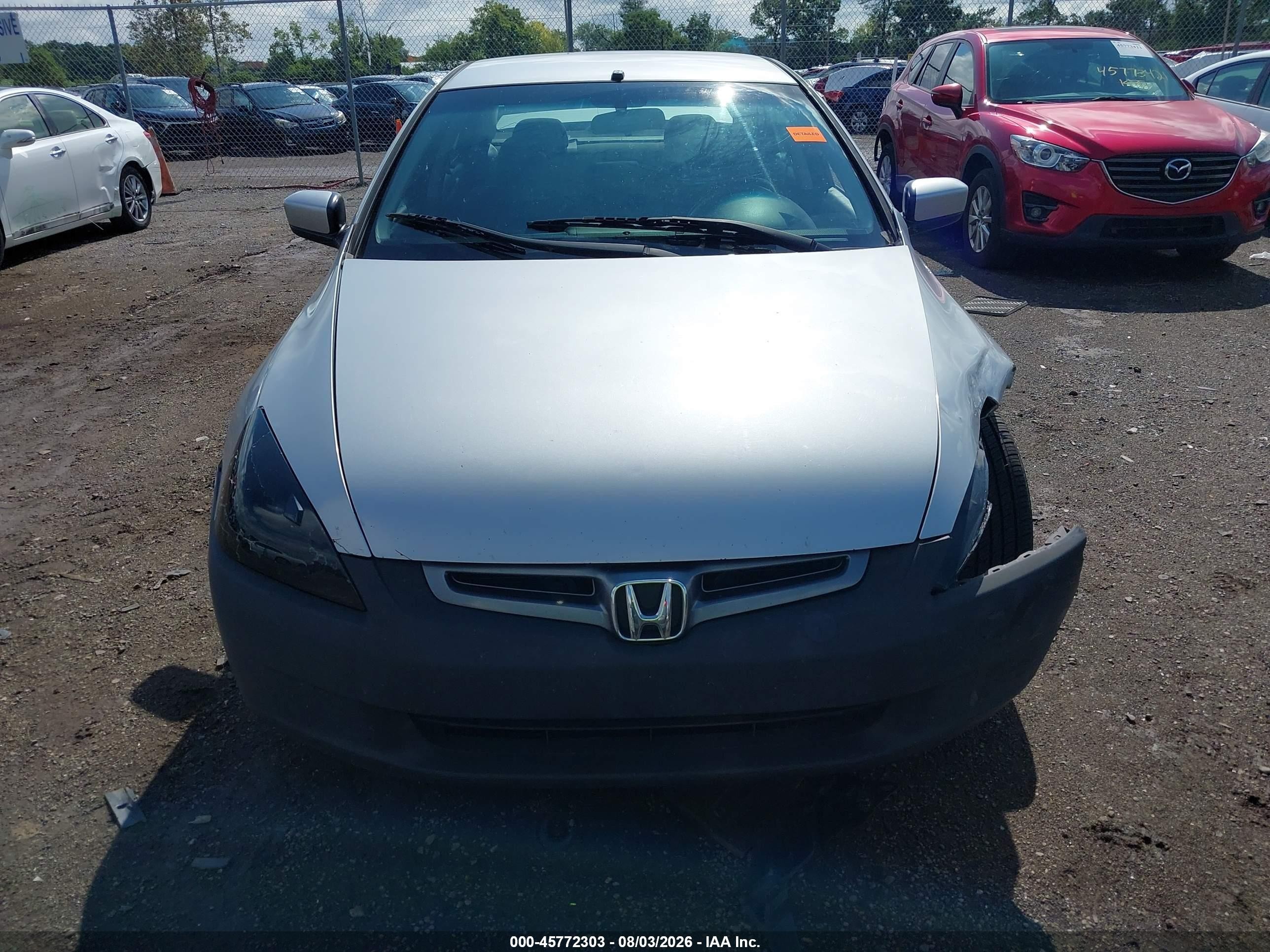 2005 Honda Accord 2.4 Lx Silver vin: 1HGCM56445A163990