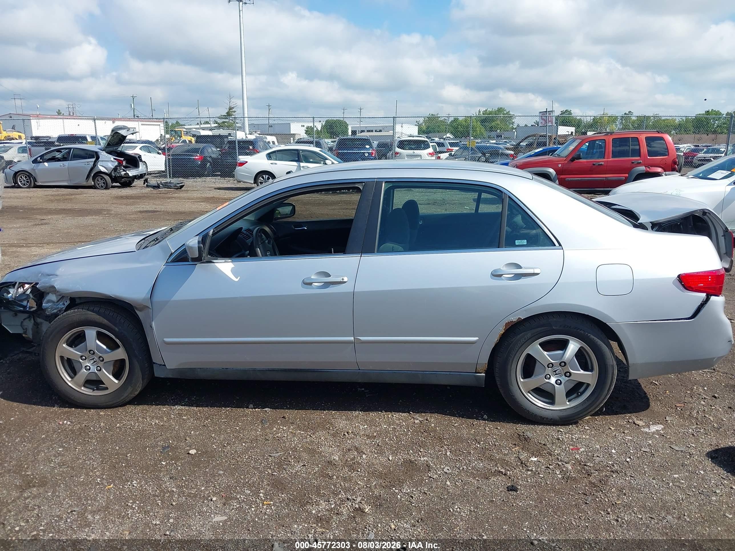 2005 Honda Accord 2.4 Lx Silver vin: 1HGCM56445A163990