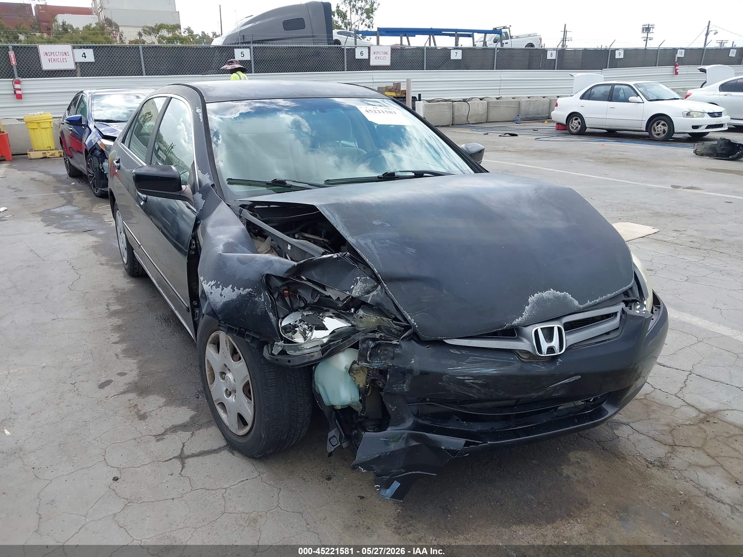 2005 Honda Accord 2.4 Lx Black vin: 1HGCM56445A174035