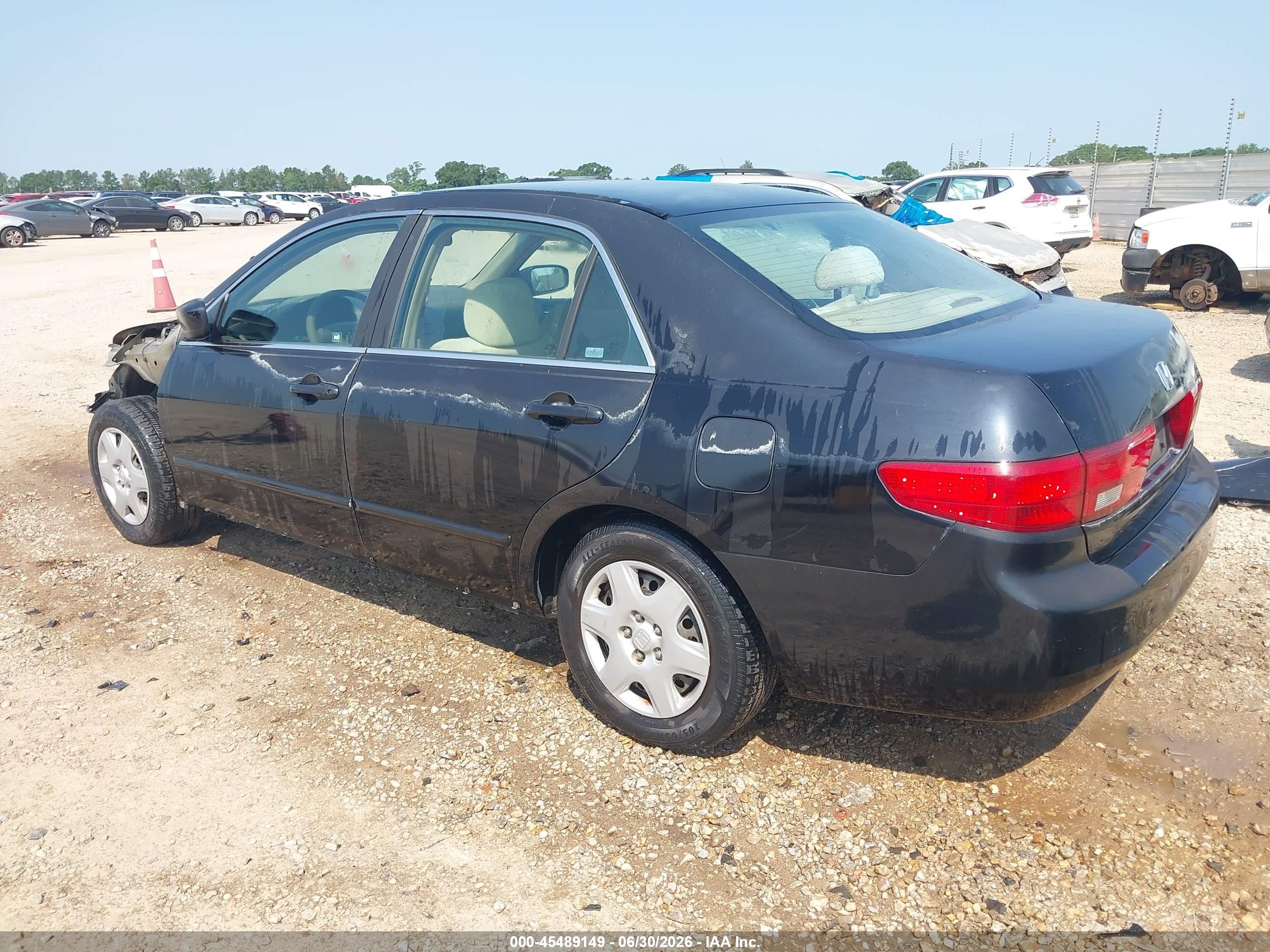 2005 Honda Accord 2.4 Lx Black vin: 1HGCM56445A182071