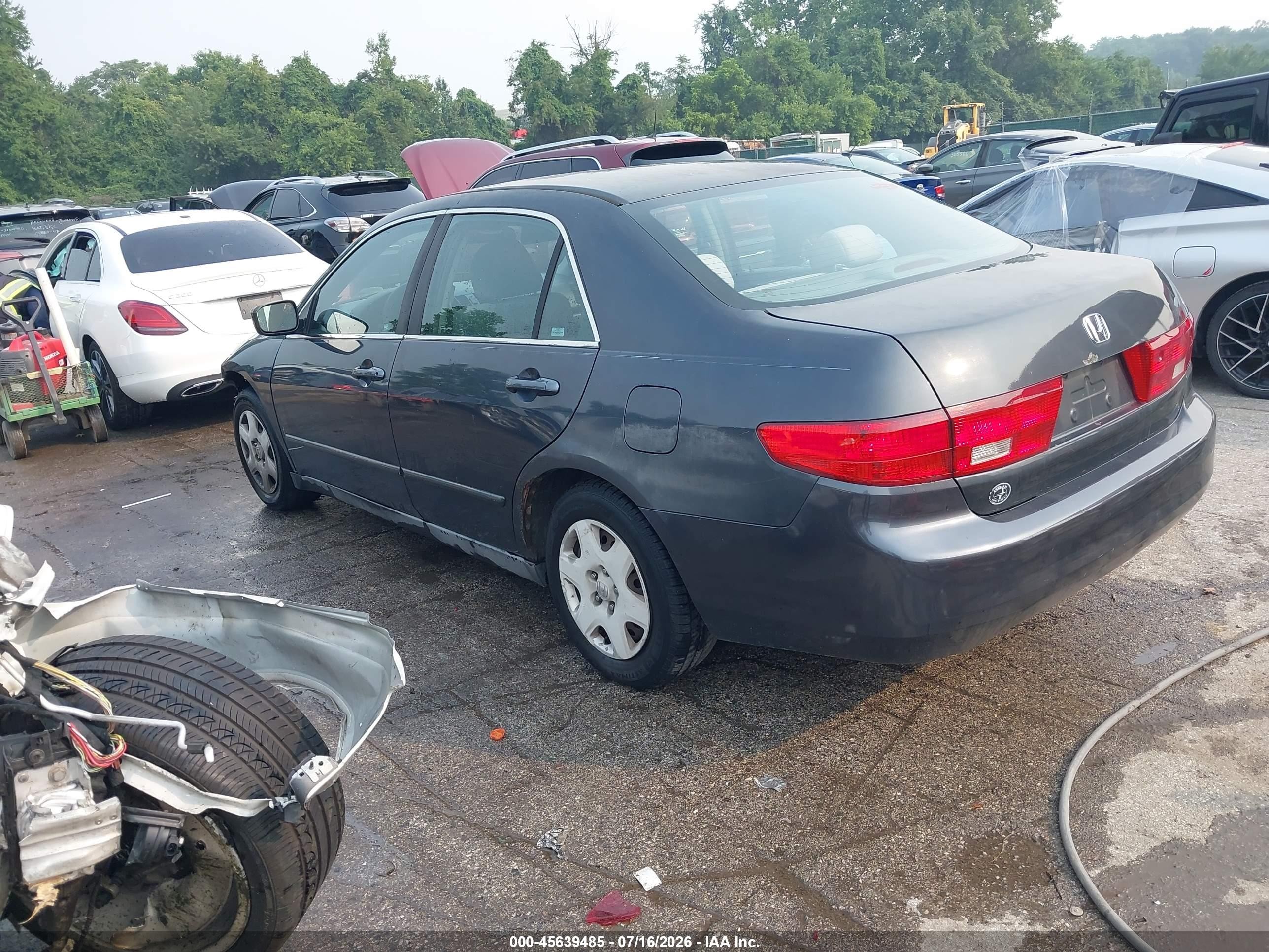 2005 Honda Accord 2.4 Lx Gray vin: 1HGCM56445A197184