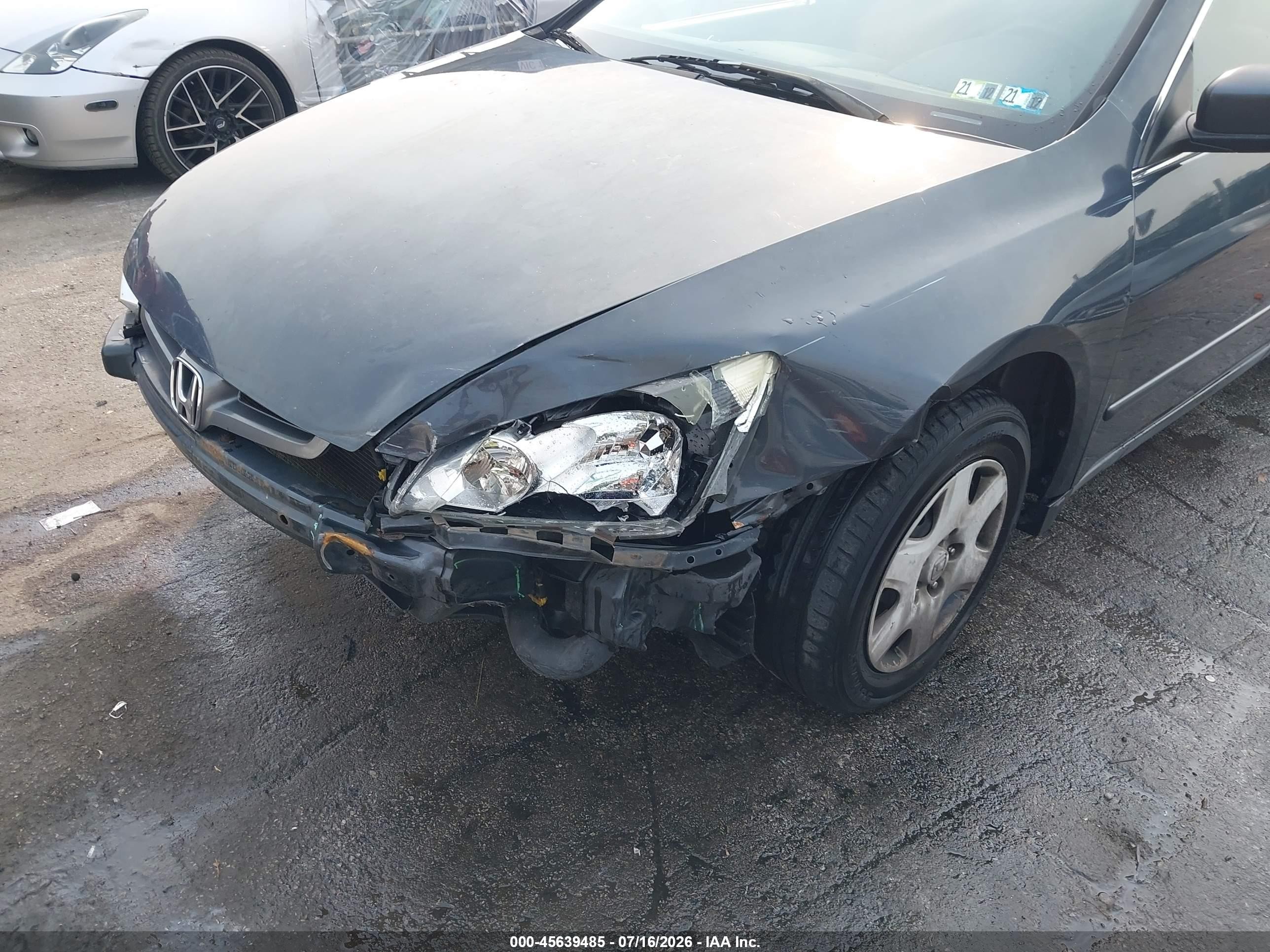 2005 Honda Accord 2.4 Lx Gray vin: 1HGCM56445A197184