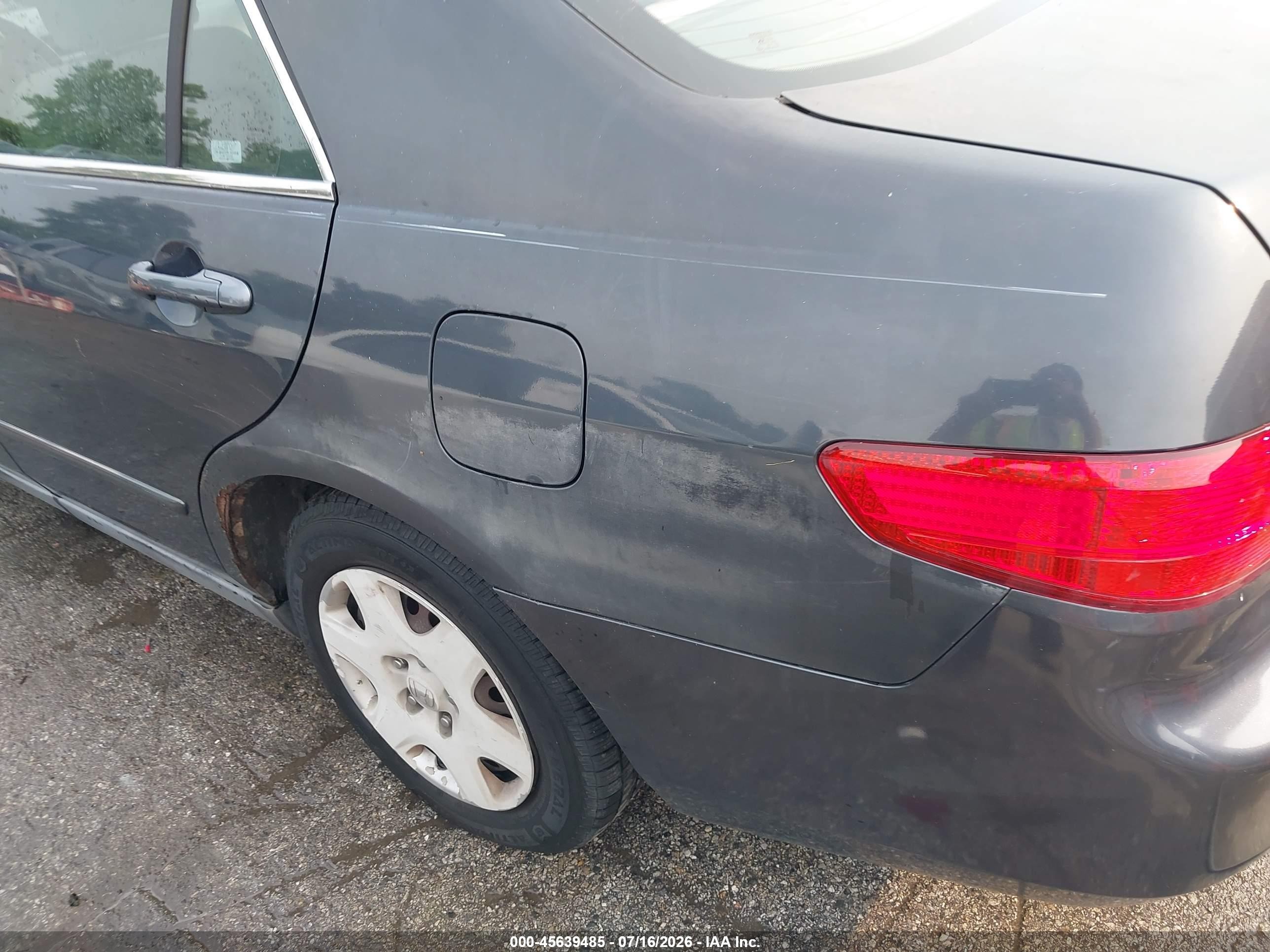 2005 Honda Accord 2.4 Lx Gray vin: 1HGCM56445A197184