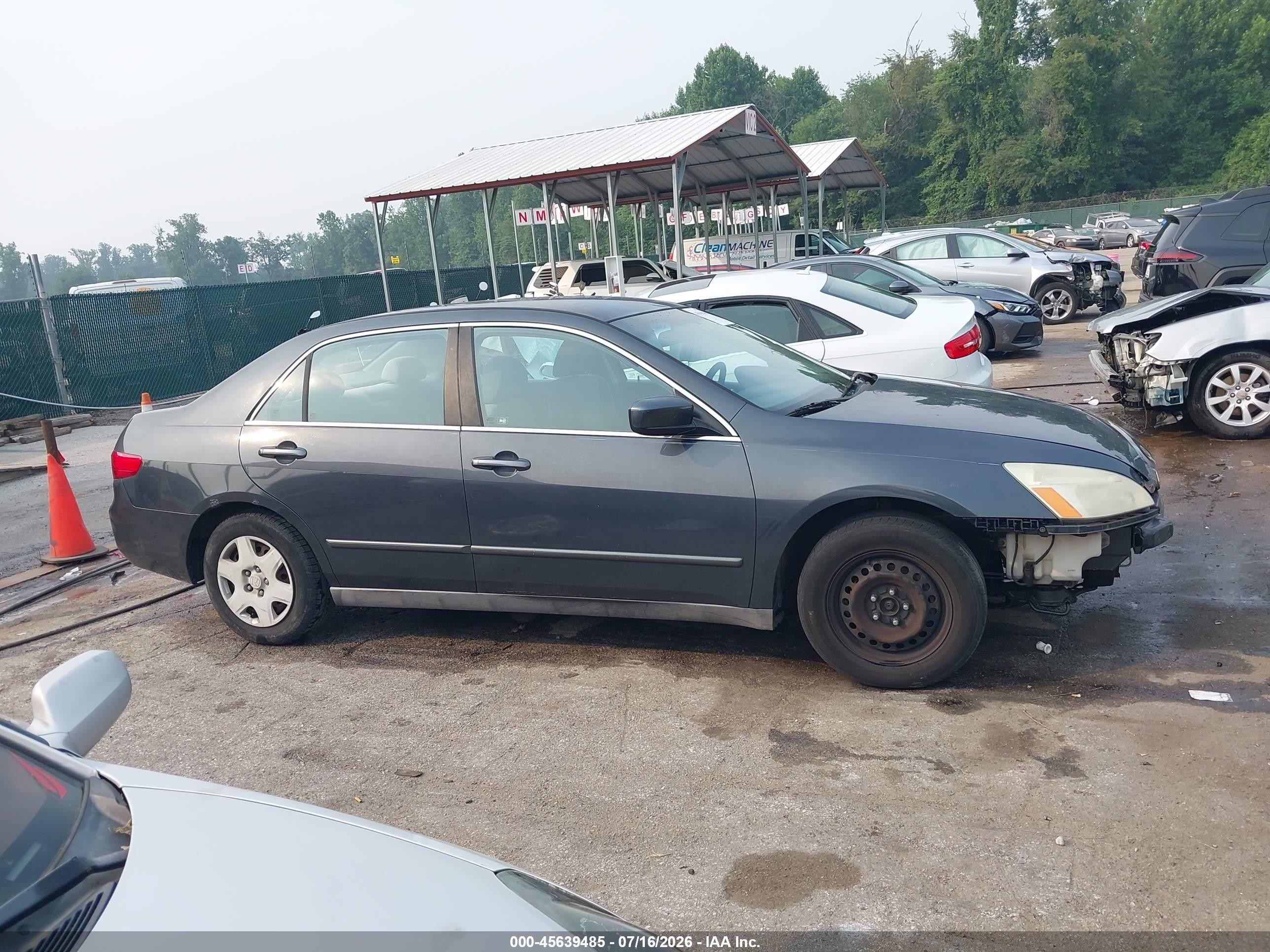 2005 Honda Accord 2.4 Lx Gray vin: 1HGCM56445A197184