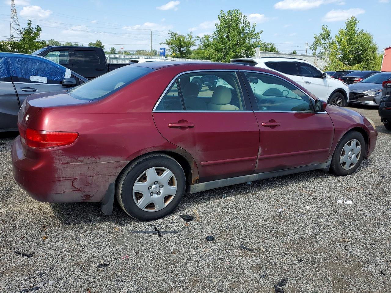 2005 Honda Accord Lx Maroon vin: 1HGCM56445A806743